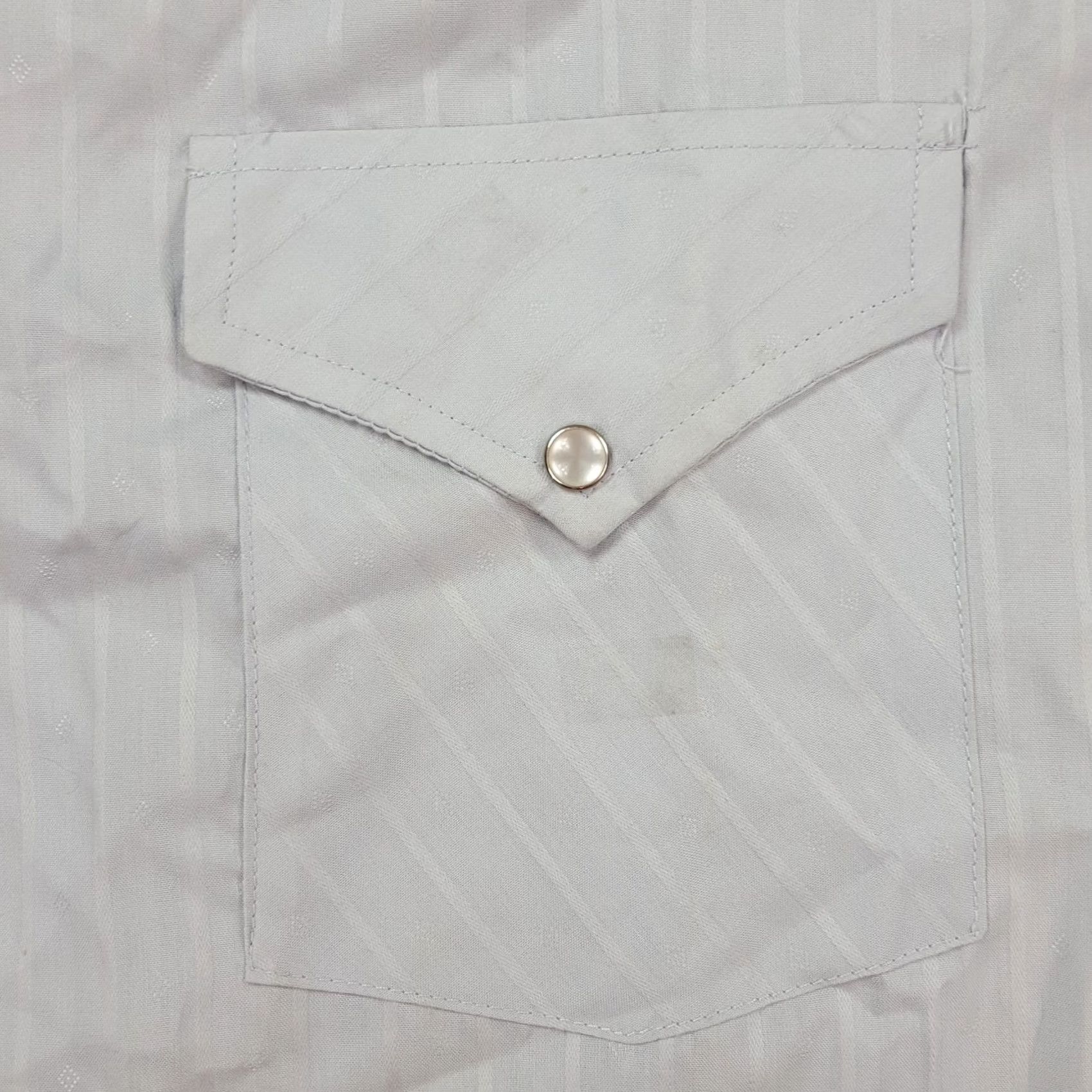 Vintage VINTAGE Ely Cattleman Button-Up Shirt Western Pearl Snap Large L Blue Cotton Striped Shirt Mens Size US L / EU 52-54 / 3 - 4 Thumbnail