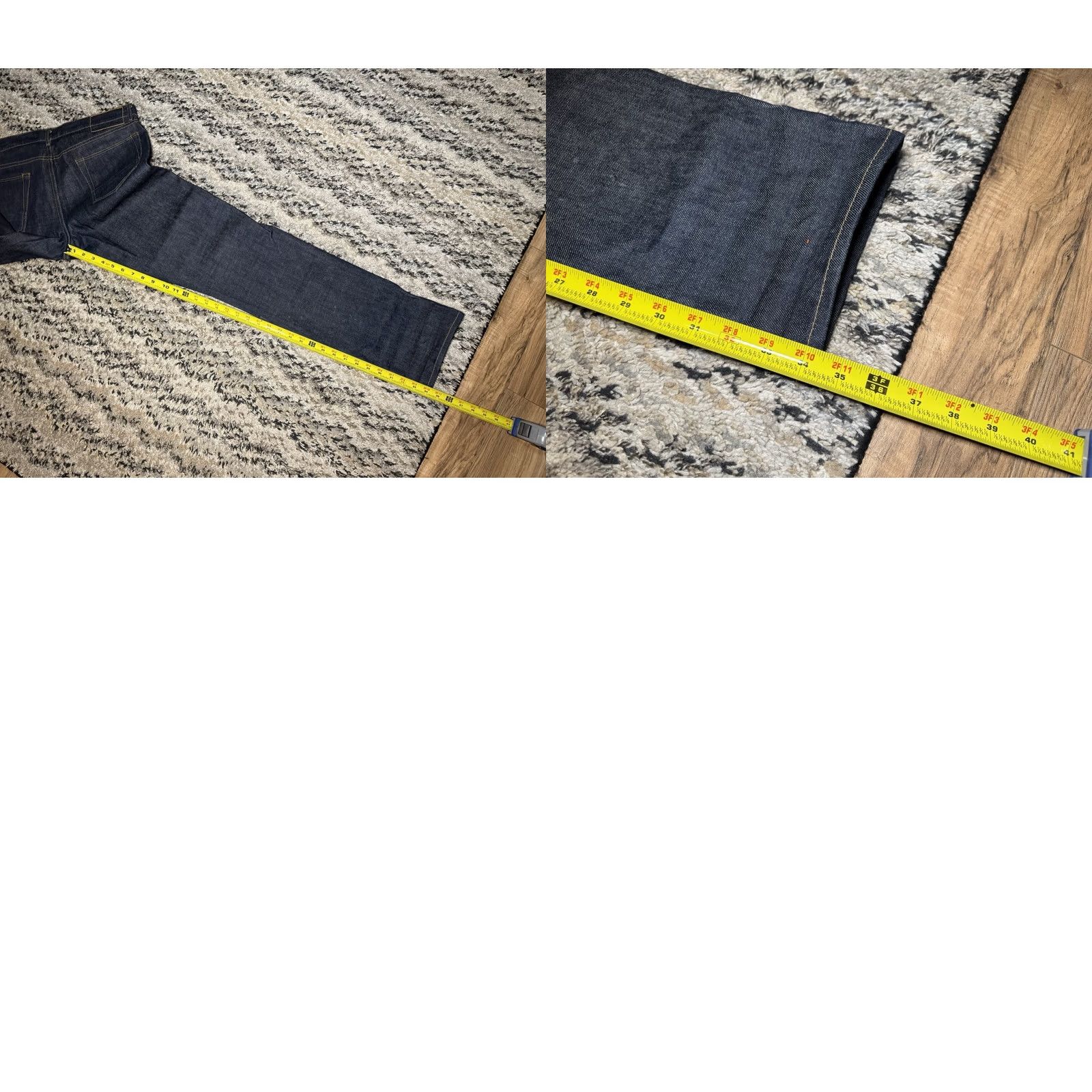 Club Monaco VINTAGE? CLUB MONACO Jeans Slim Indigo Dark Selvedge Denim 33x32 RARE SAMPLE Mens Slim Straight Blue Jeans 32 Inseam Regular Size 33 Size US 33 - 9 Thumbnail