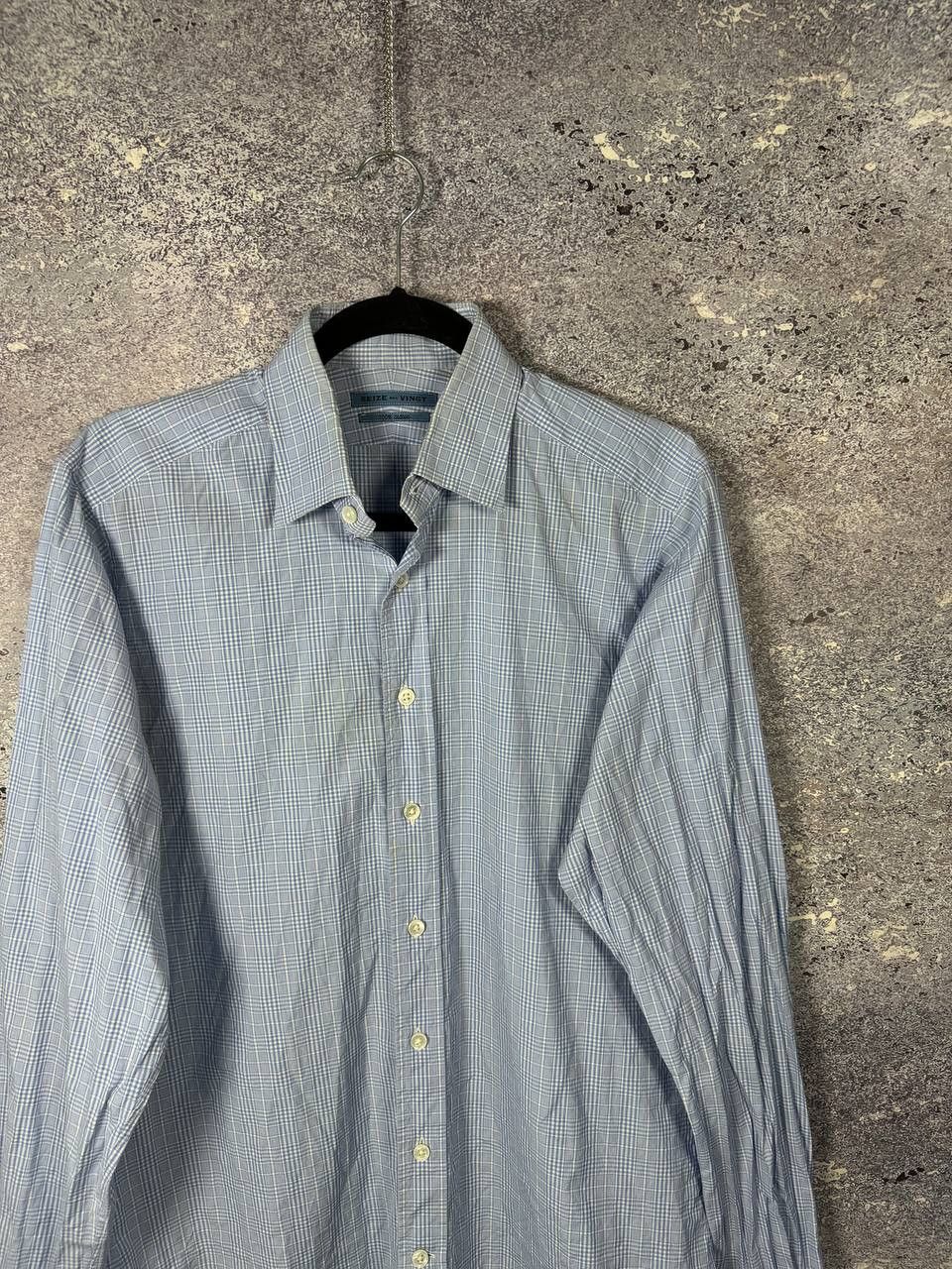 Seize sur Vingt × Vintage Seize Sur Vingt Shirt Men's Large Gingham Check Hipster Size US L / EU 52-54 / 3 - 2 Thumbnail