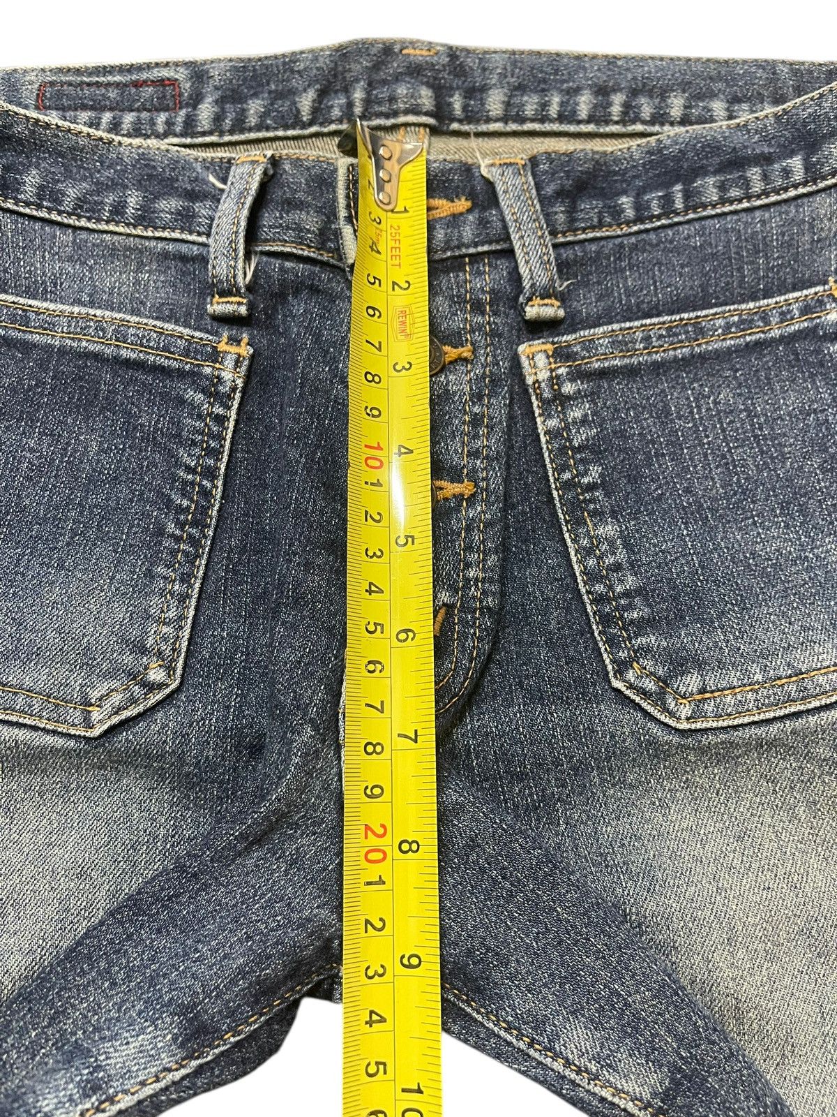 Hysteric Glamour Vintage Japanese Brand Blue Wash Faded Style Flare Jeans Size US 30 / EU 46 - 15 Thumbnail