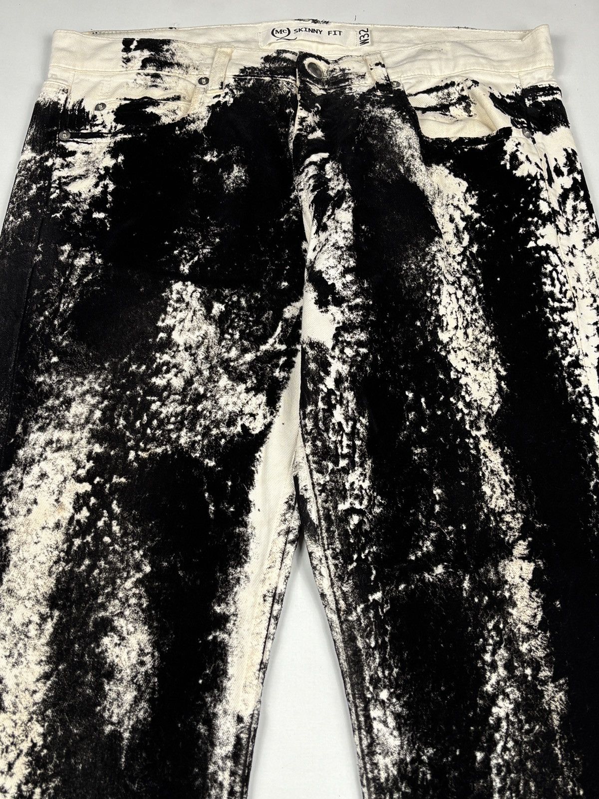 Alexander McQueen F/W 2014 Velvet AOP Skinny fit Jeans Size US 33 - 3 Thumbnail