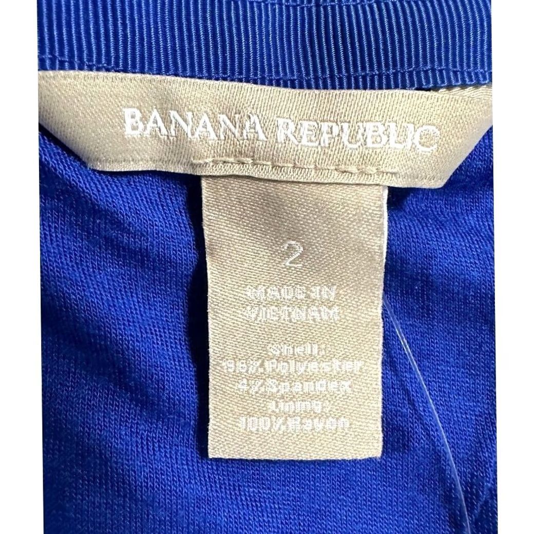 Banana Republic Banana Republic Blouse Shirt Womens 2 Blue Lace Top Stretch Casual Ladies NEW Size XS / US 0-2 / IT 36-38 - 3 Thumbnail