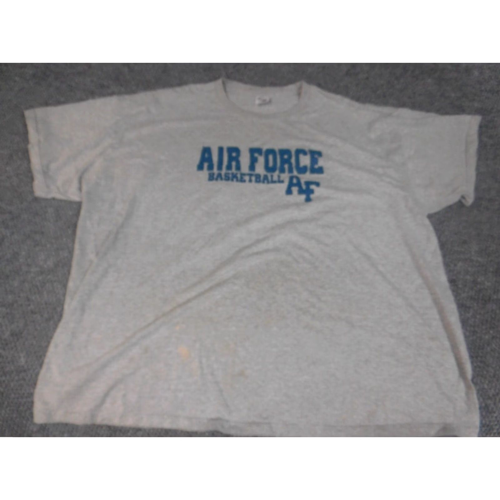 Fruit Of The Loom Air Force Basketball Mens Shirt 3XL Gray Graphic Sports Athletic Crew Neck Short Sleeve Fruit of the Loom T-Shirt Mens USA 90s? Size US XXL / EU 58 / 5 - 2 Thumbnail