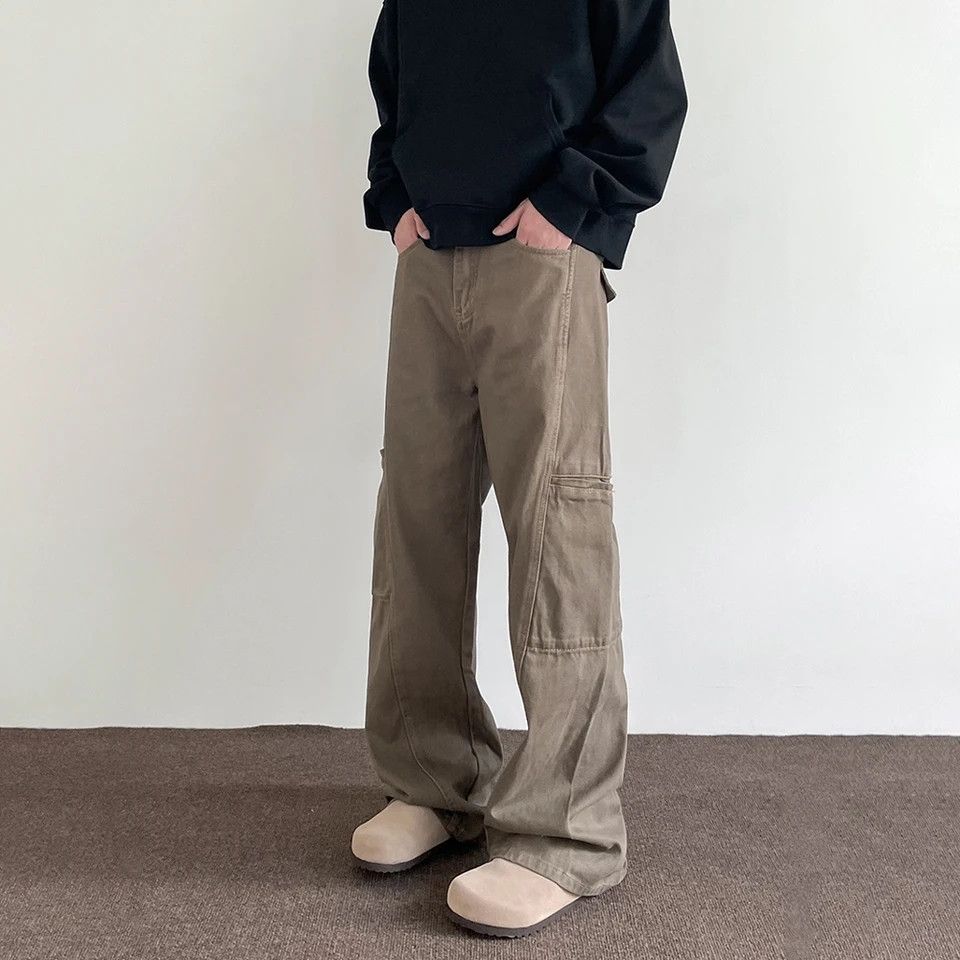 Designer × Japanese Brand × Jean Vintage Brown Jeans Men Baggy Flare Harajuku Casual Fashion Size US 30 / EU 46 - 2 Thumbnail