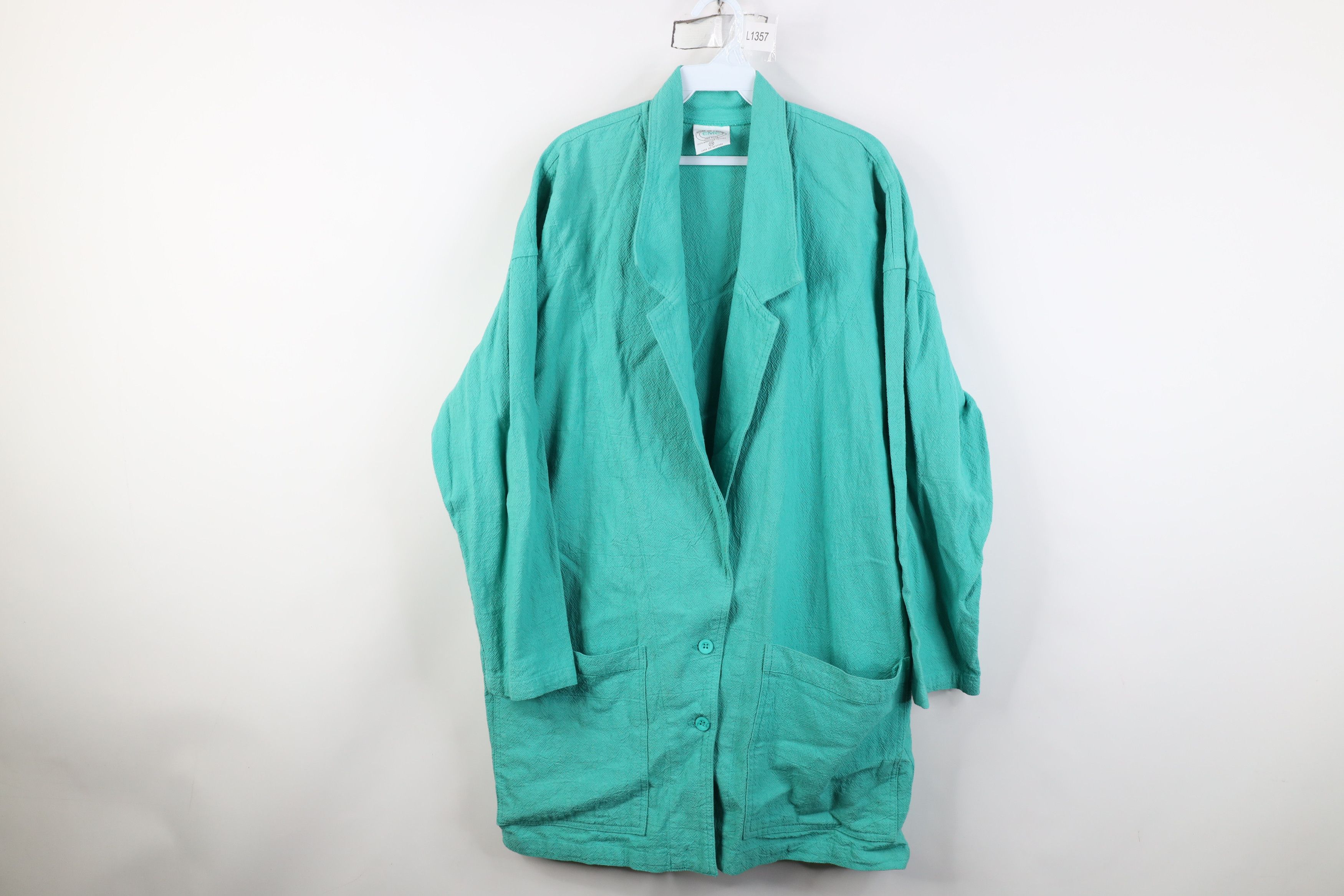 Vintage Vintage 90s Streetwear Fit Gauzy Cotton Blazer Jacket USA Size XS / US 0-2 / IT 36-38 - 1 Thumbnail