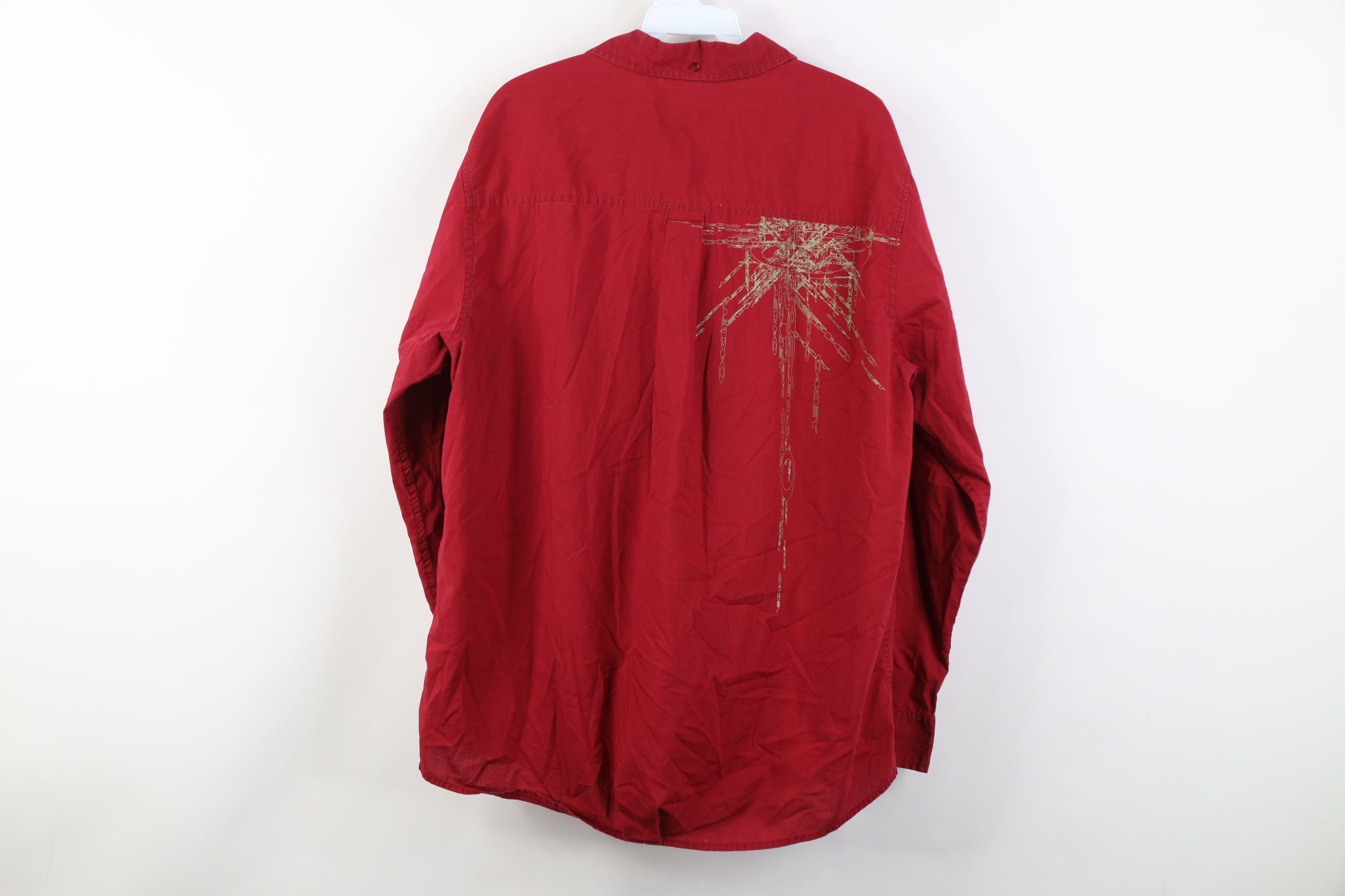 Oakley Vintage Y2K Oakley Shatter O Logo Collared Button Shirt Size US L / EU 52-54 / 3 - 14 Thumbnail