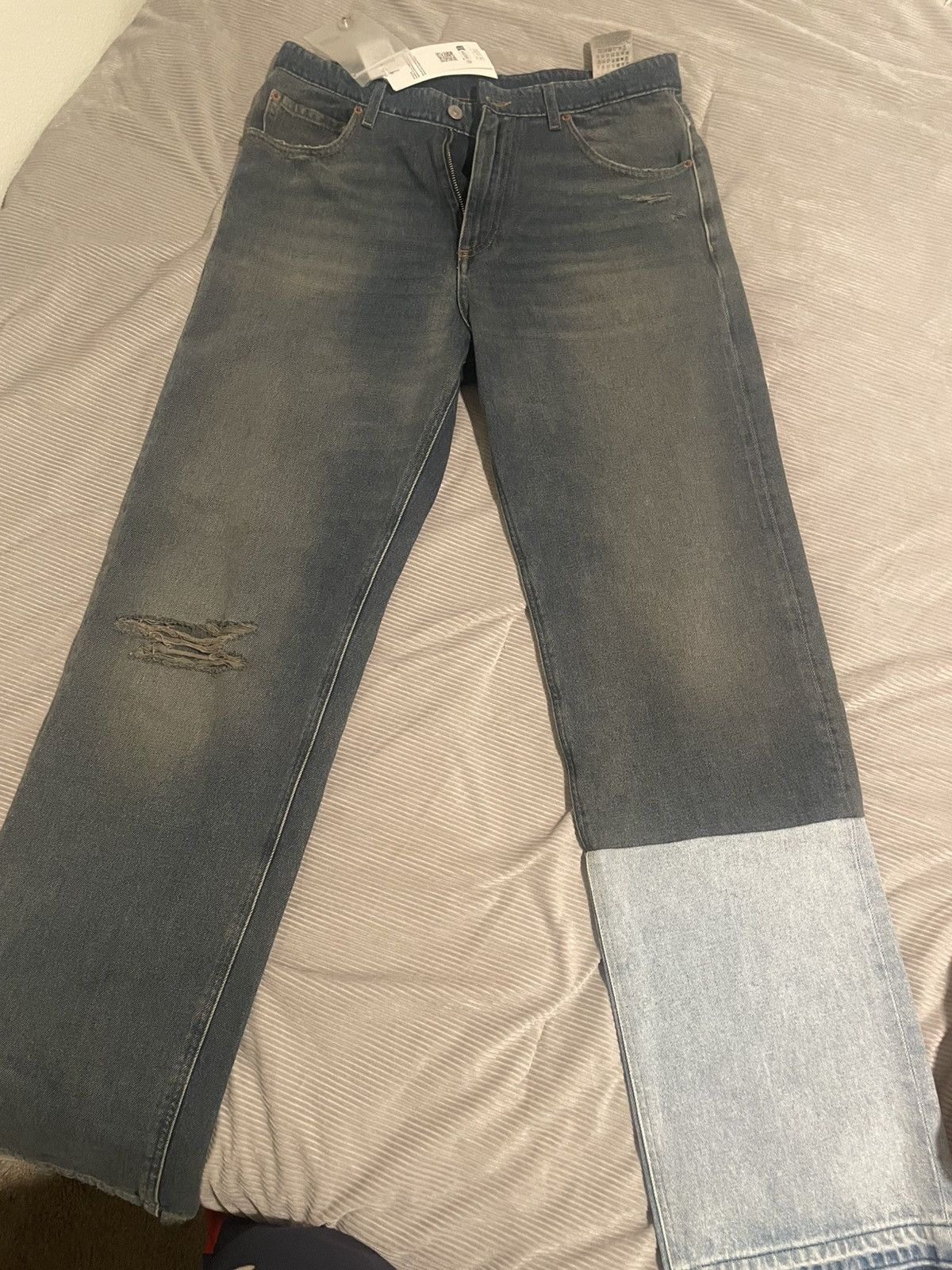 Maison Margiela Mm6 Two tone denim Size US 31 - 1 Thumbnail