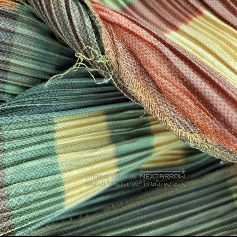 Issey Miyake Issey Miyake Color Striped Plaid Maxi Skirt Size XXL / US 16-18 / IT 52-54 - 8 Thumbnail