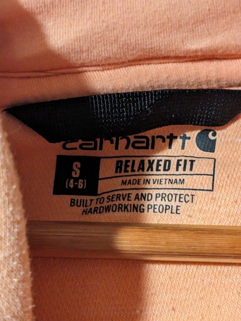 Carhartt × Designer Carhartt Relaxed Fit Salmon Small Woman's Hoodie Size US S / EU 44-46 / 1 - 3 Thumbnail