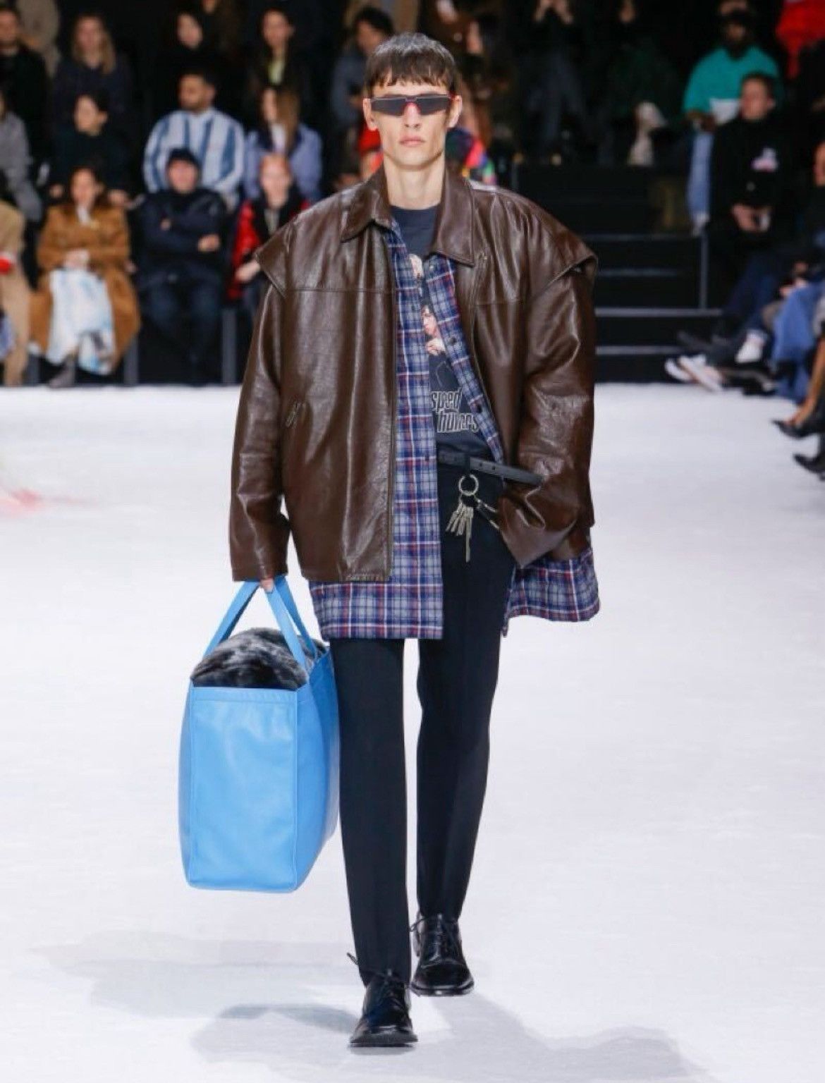Balenciaga Balenciaga 2018fall runaway layered leather jacket Size US L / EU 52-54 / 3 - 1 Thumbnail