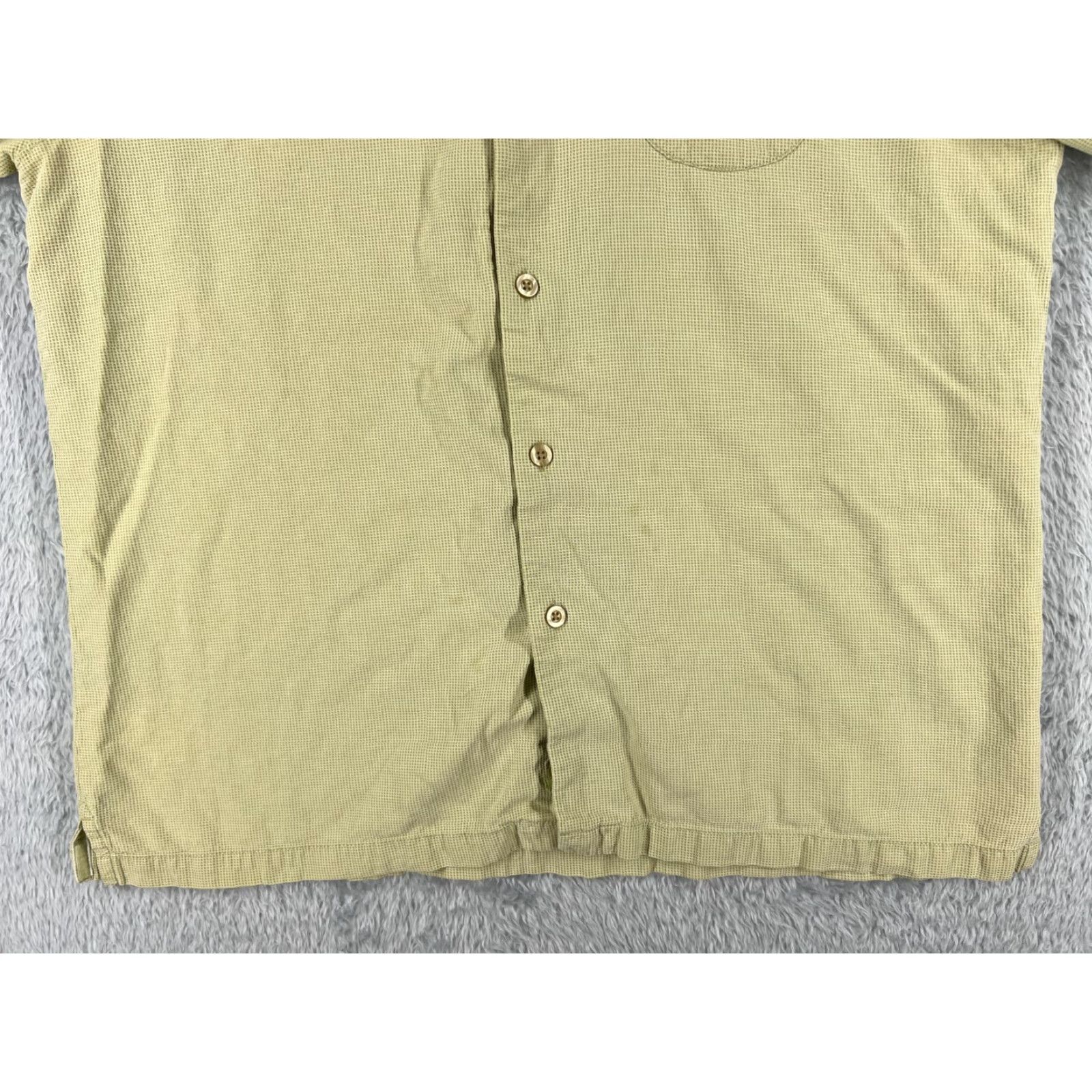 Tommy Bahama Tommy Bahama Shirt Men XL Yellow Button Up Silk Blend Pocket Mens Size US XL / EU 56 / 4 - 5 Thumbnail