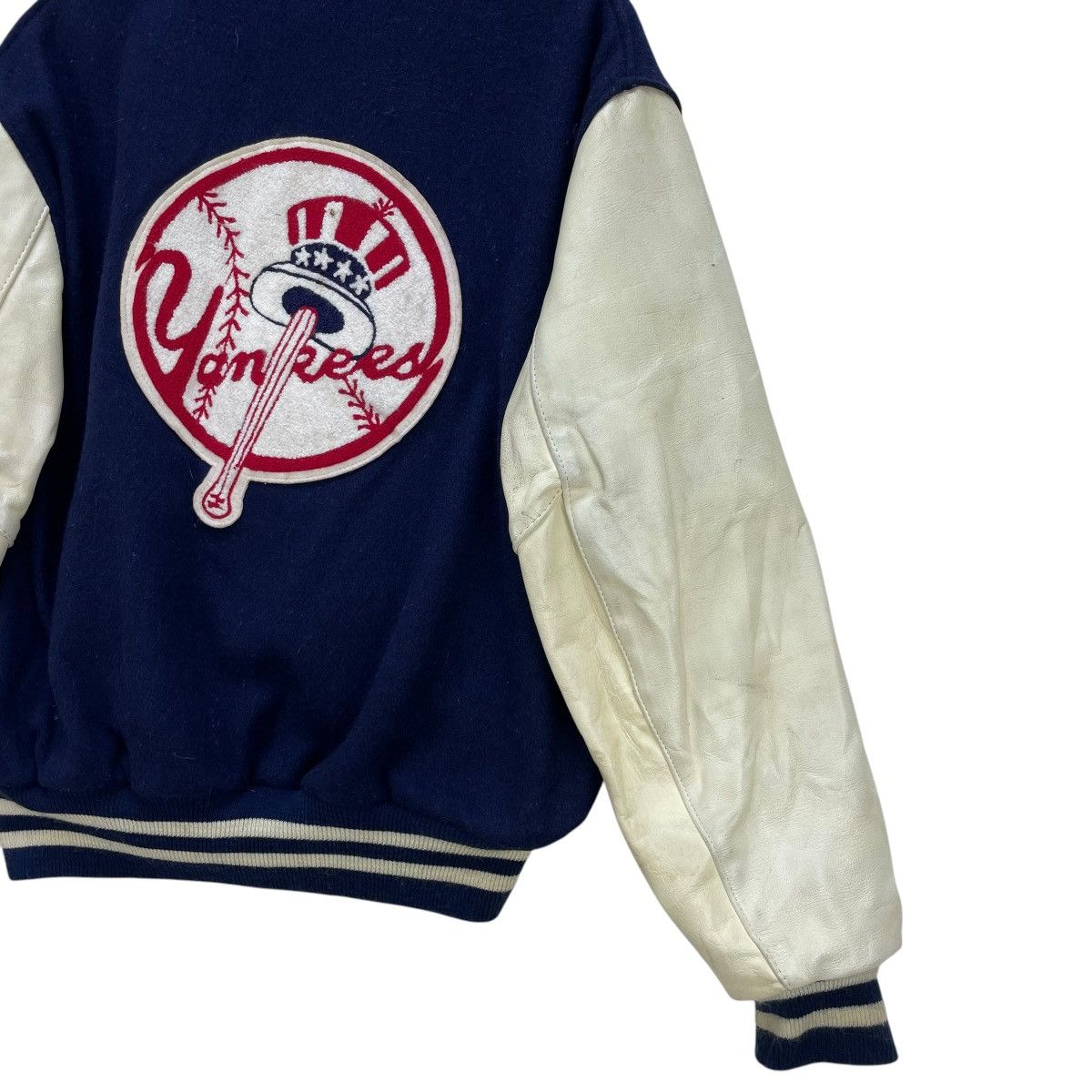 Delong × MLB × Starter 💥Vintage Delong Mlb New York Yankees Varsity Letterman Size US M / EU 48-50 / 2 - 8 Thumbnail