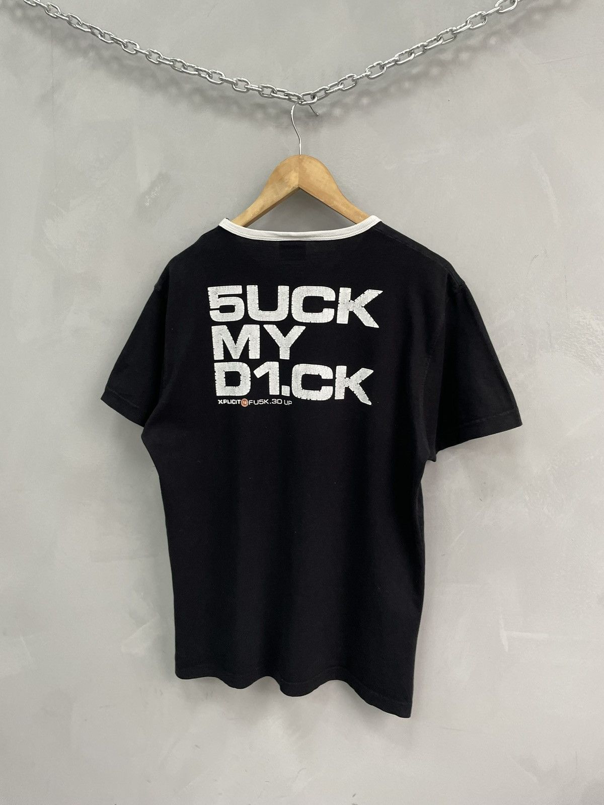 Designer Vintage Fishbone Suck My Dick Xplicit Layered Tee Sz XL Size US L / EU 52-54 / 3 - 10 Thumbnail