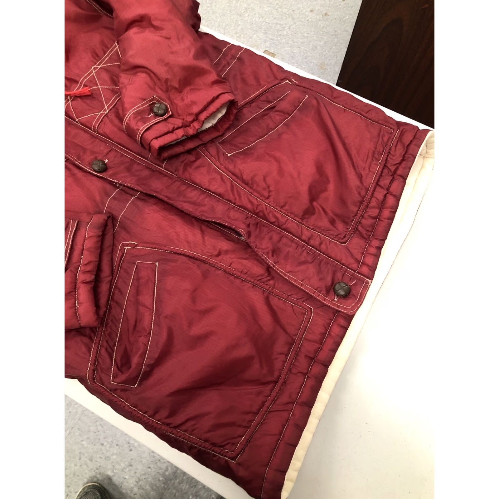 Vintage VINTAGE Garvin Jacket Hood Nylon Polyester Fill Zip Red Long Sleeve Women's S Parka Size S / US 4 / IT 40 - 5 Thumbnail