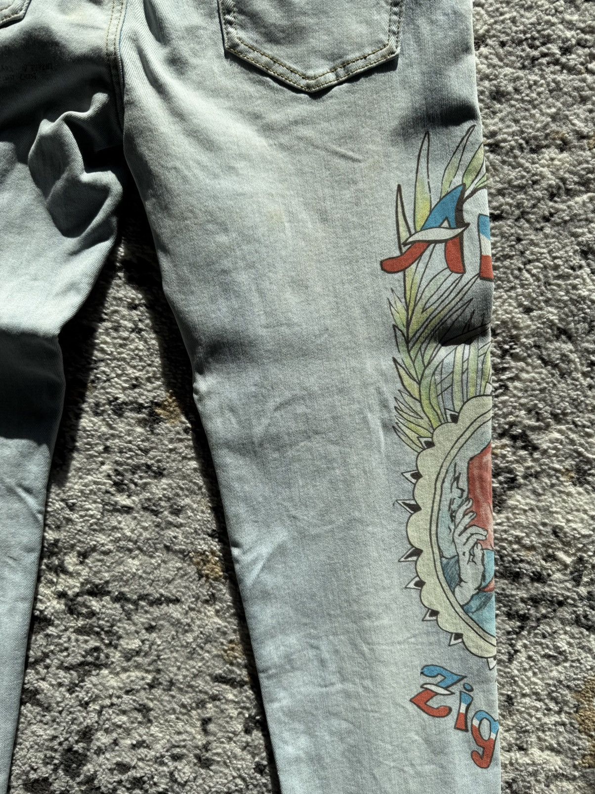 Amiri AMIRI - Zig Zag Edition - SIZE 32 - $1490 MSRP Size US 32 / EU 48 - 6 Thumbnail