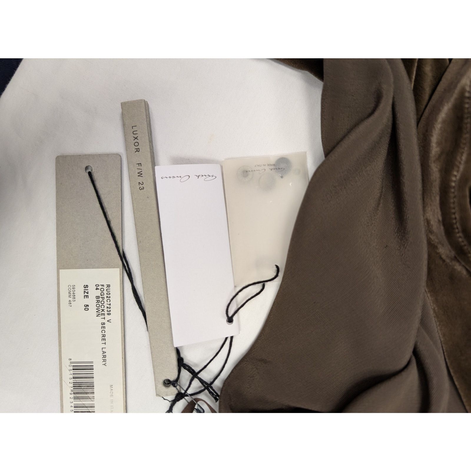 Rick Owens o1rshd1 Fog Pocket Secret Larry Cardigan Sweater in Brown Size US M / EU 48-50 / 2 - 19 Thumbnail