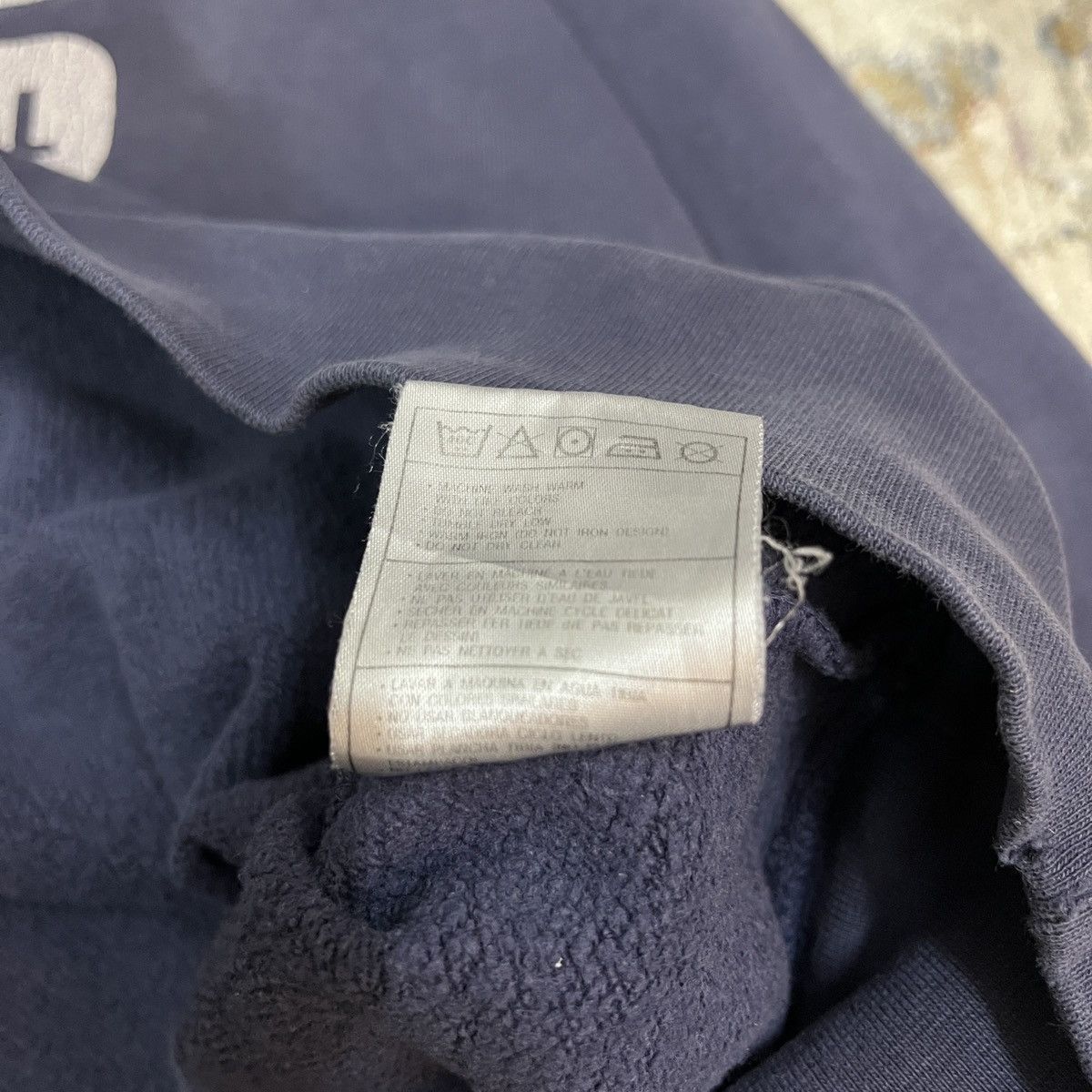 Nike × Vintage Vintage 90s Nike Team Centre Logo Hoodie Size US L / EU 52-54 / 3 - 7 Thumbnail