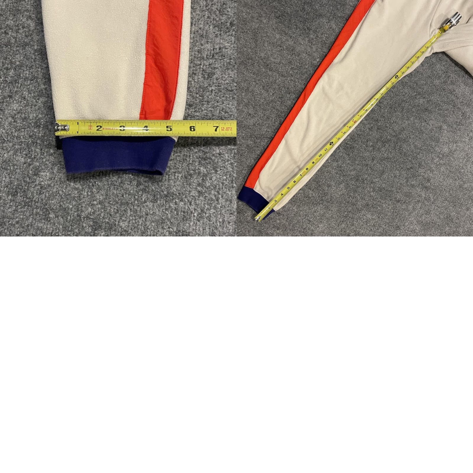 Nike Nike Polar Fleece Joggers Pants Womens M Beige Red Stripe Purple Cuffs Swoosh Size 32" / US 10 / IT 46 - 9 Thumbnail