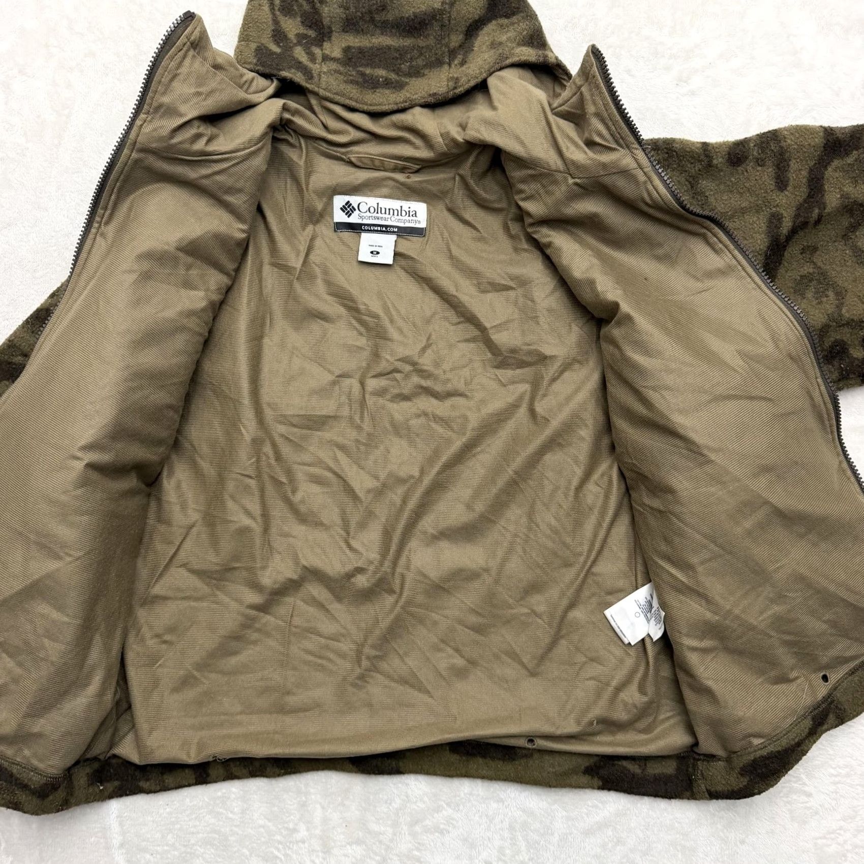 Vintage Columbia Monarch Pass Gallatin Range Jacket Mens Medium Camouflage Wool Hooded Zip Size US M / EU 48-50 / 2 - 7 Thumbnail