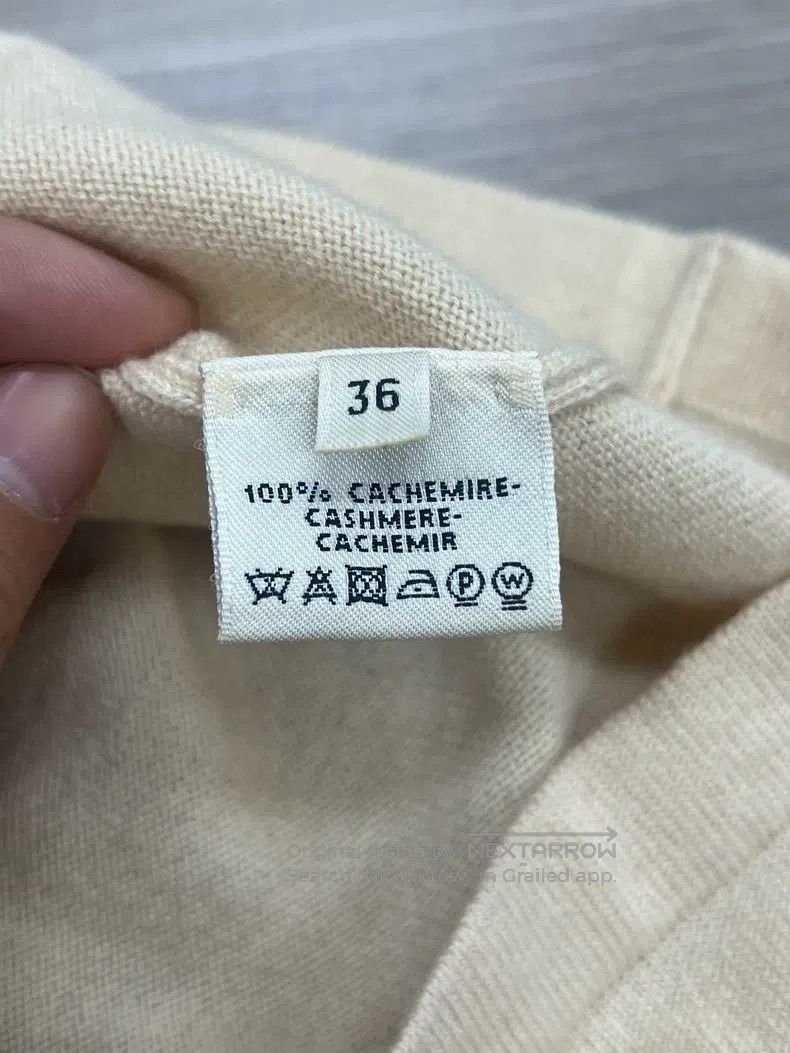 Hermes Hermes Cashmere, cream red color block, dress Size XS / US 0-2 / IT 36-38 - 4 Thumbnail