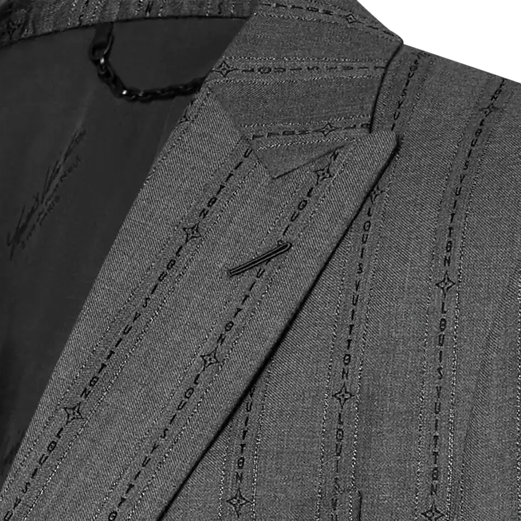 Louis Vuitton Single-Breasted Wool Pont Neuf Cutaway Jacket - 46 XS Size 46S - 3 Thumbnail