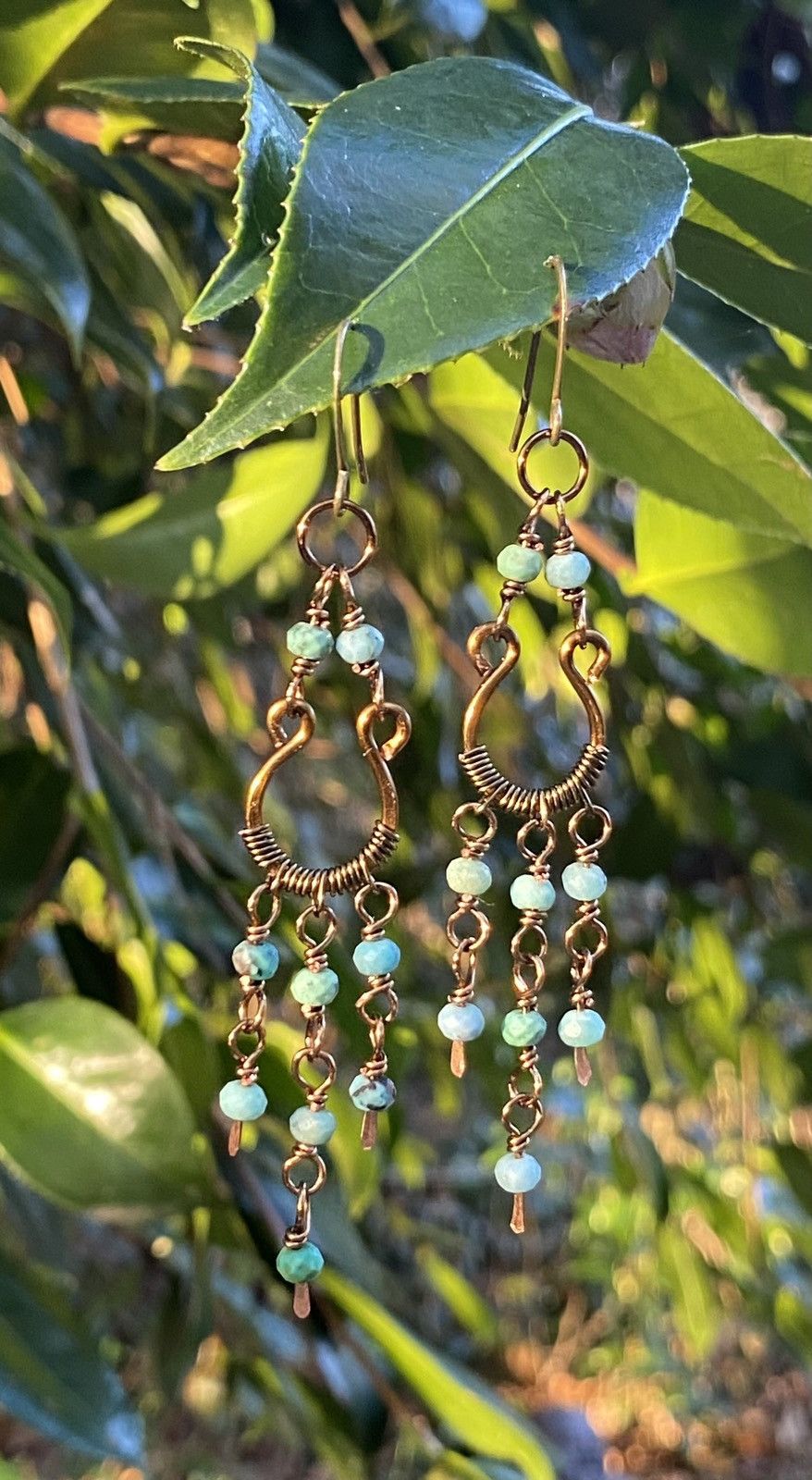 Handmade Turquoise Chandeliers Size ONE SIZE - 2 Thumbnail