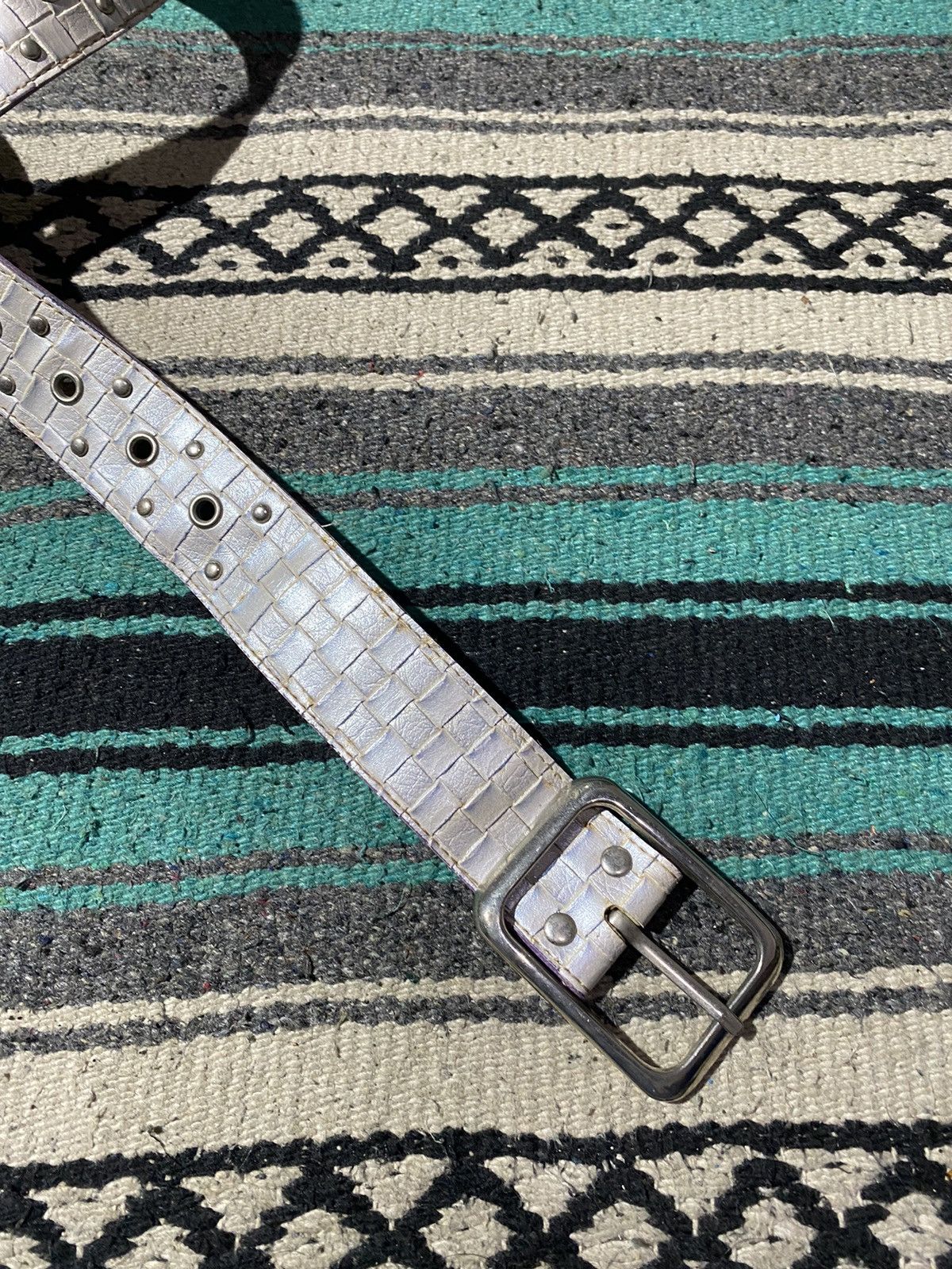 If Six Was Nine 2000s Unknown - Studded Pattern Belt Size ONE SIZE - 4 Thumbnail