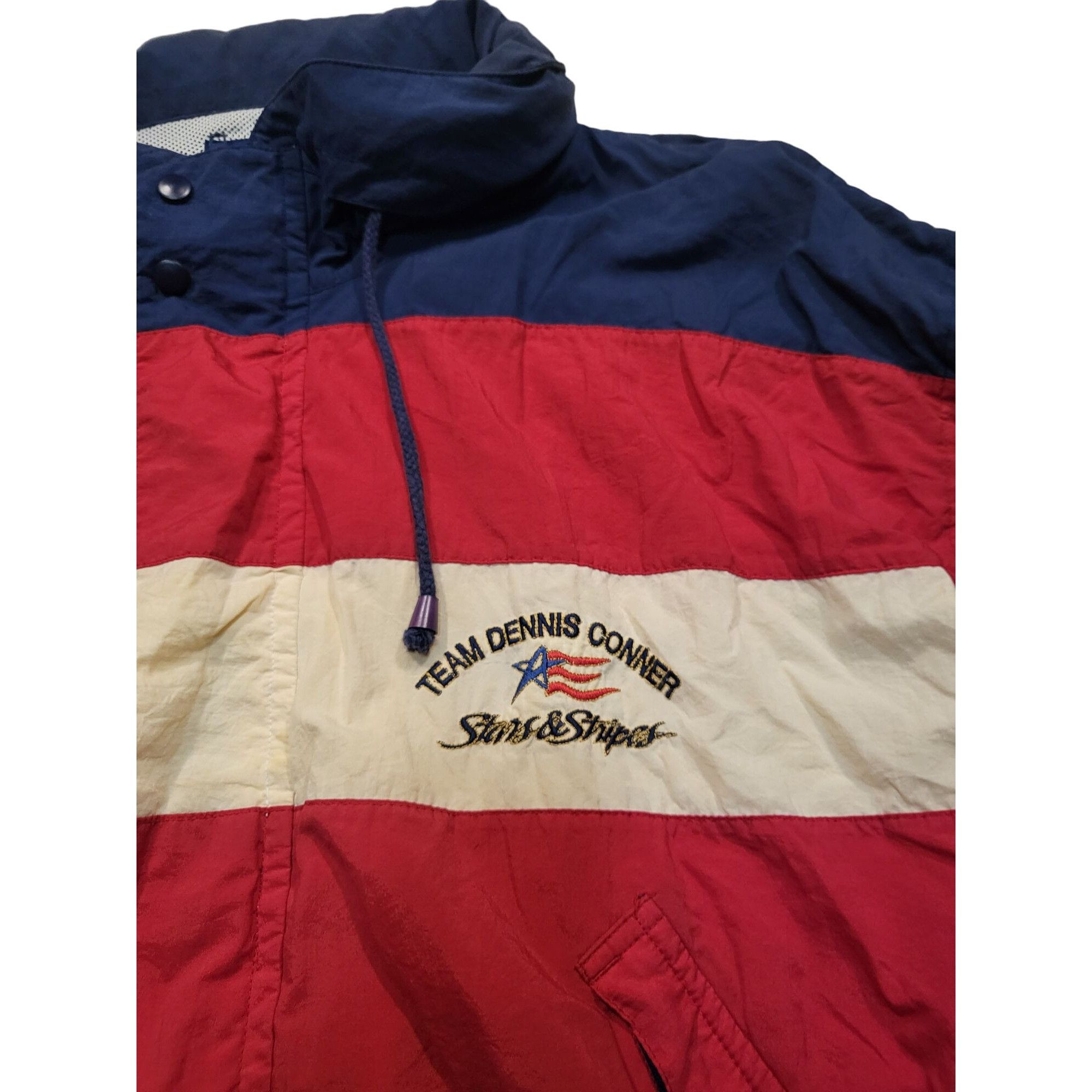 Vintage Vintage Stars & Stripes Windbreaker Men Sz XL Full Zip Denni Size US XL / EU 56 / 4 - 3 Thumbnail