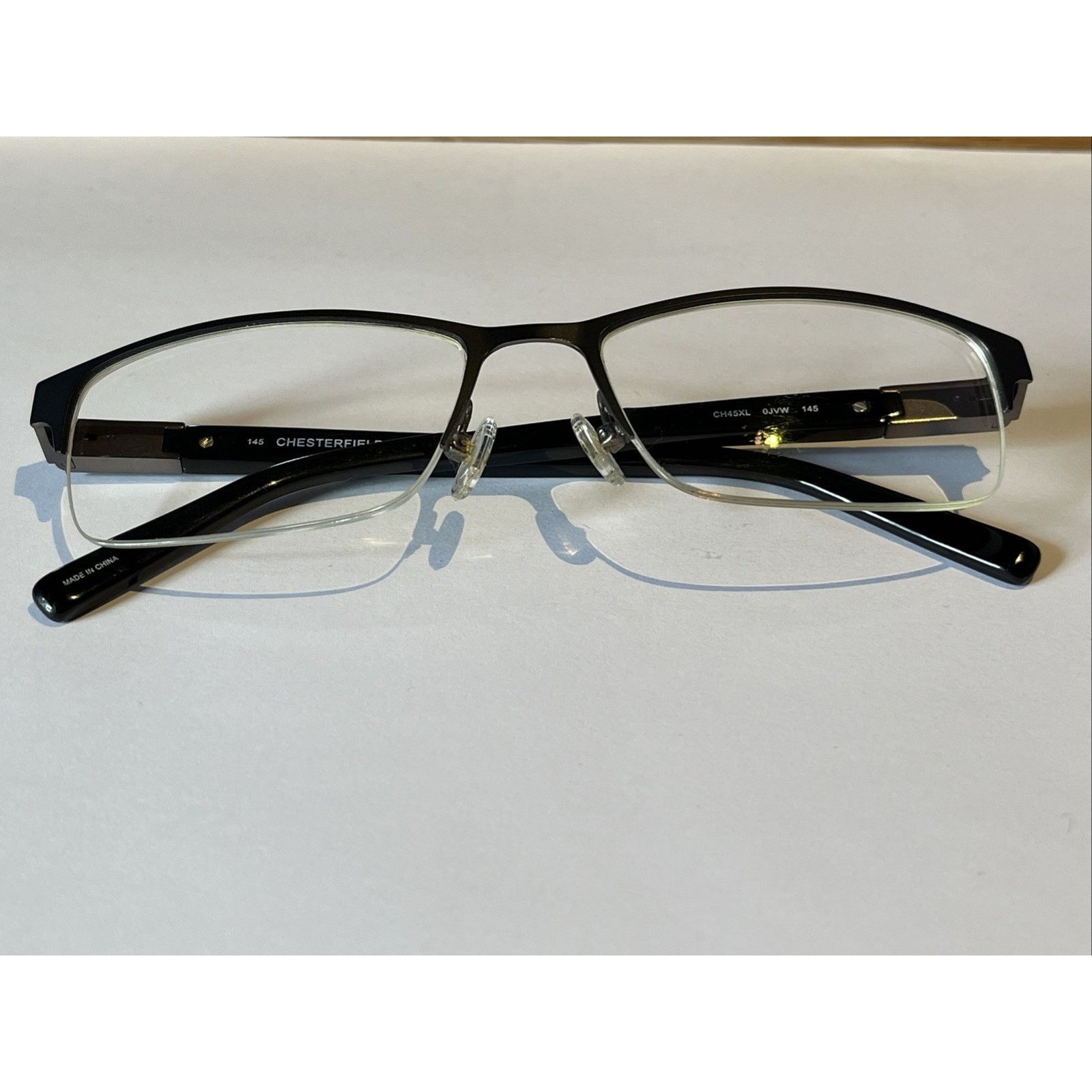Other CHESTERFIELD CH45XL 0JVW BLACK EYEGLASSES 56-18-145 Half Rim Size ONE SIZE - 6 Thumbnail
