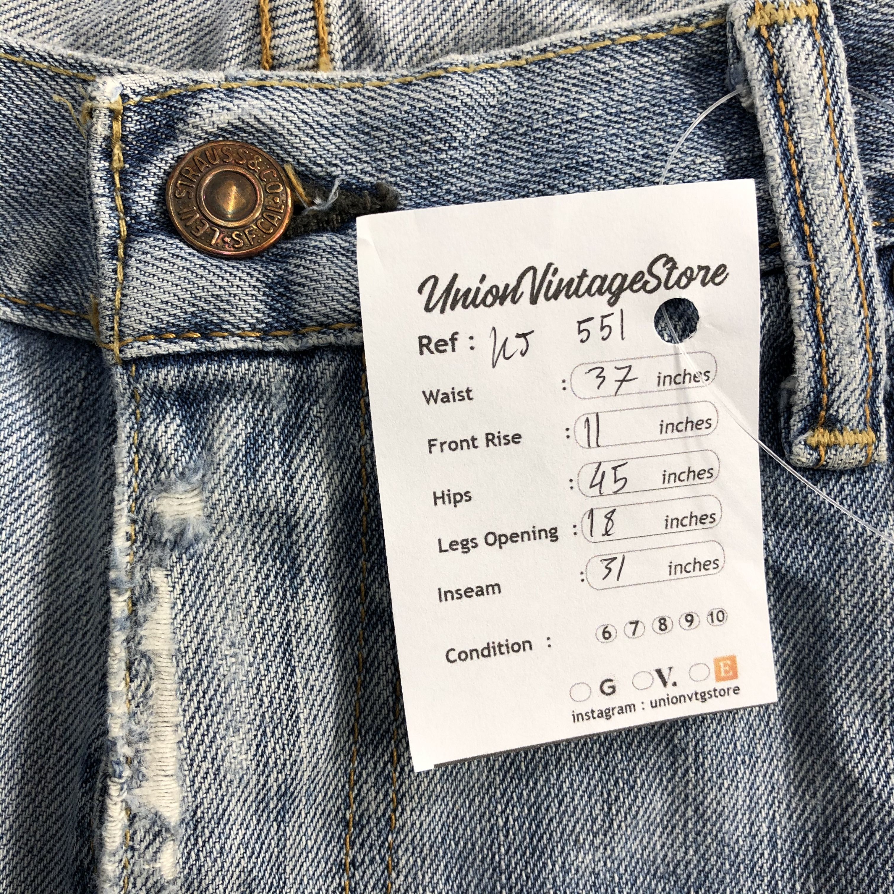 Levi's Vintage Levis 569 Jeans Faded blue Denim KJ551 Size US 34 / EU 50 - 13 Thumbnail