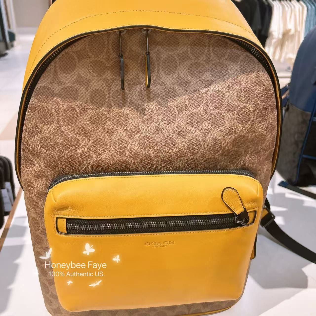 Coach West Backpack In Colorblock Signature Canvas CAX44 Size ONE SIZE - 2 Thumbnail