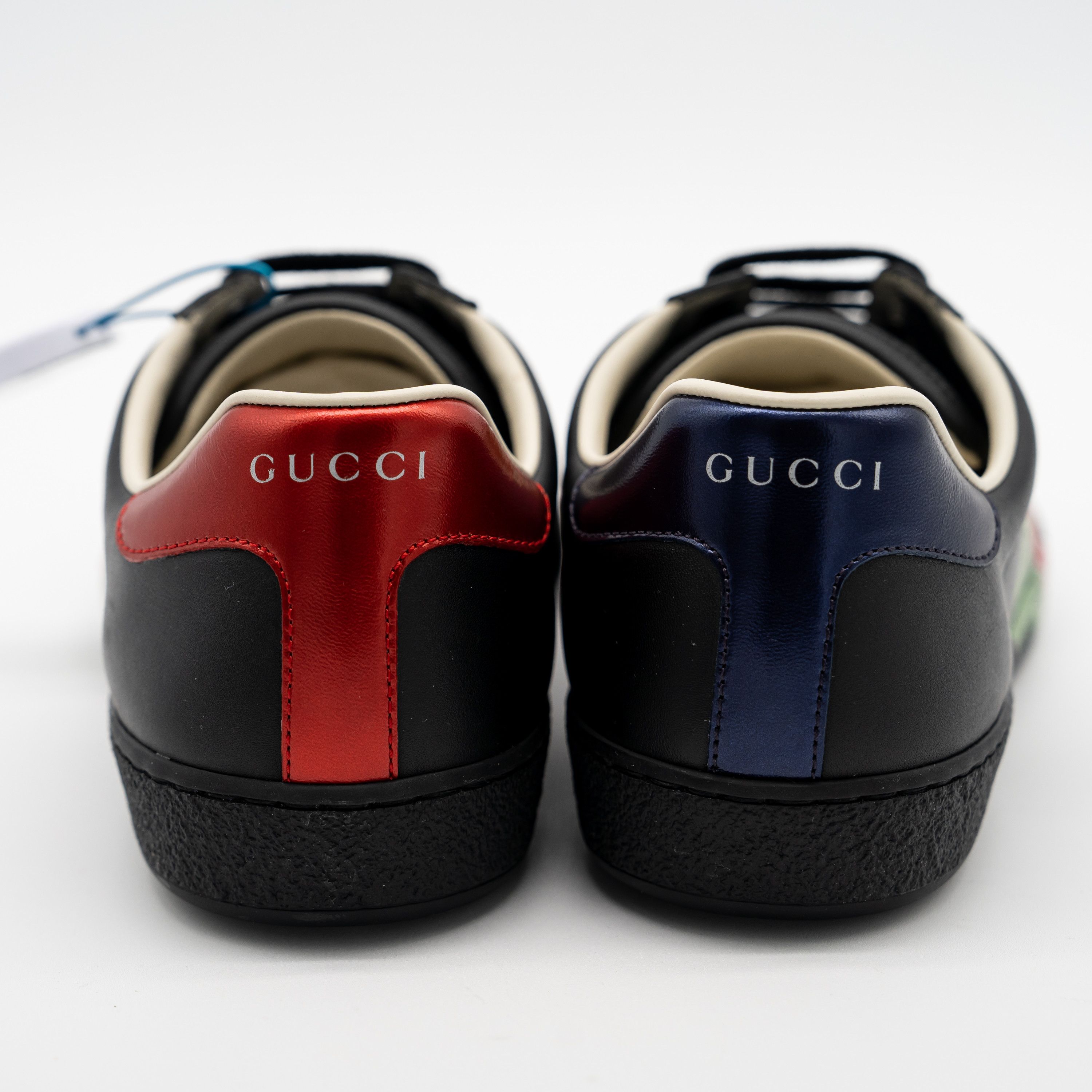 Gucci 8.5G 9 US Gucci Ace Panther Leather Sneakers Black Green Size US 9 / EU 42 - 5 Thumbnail