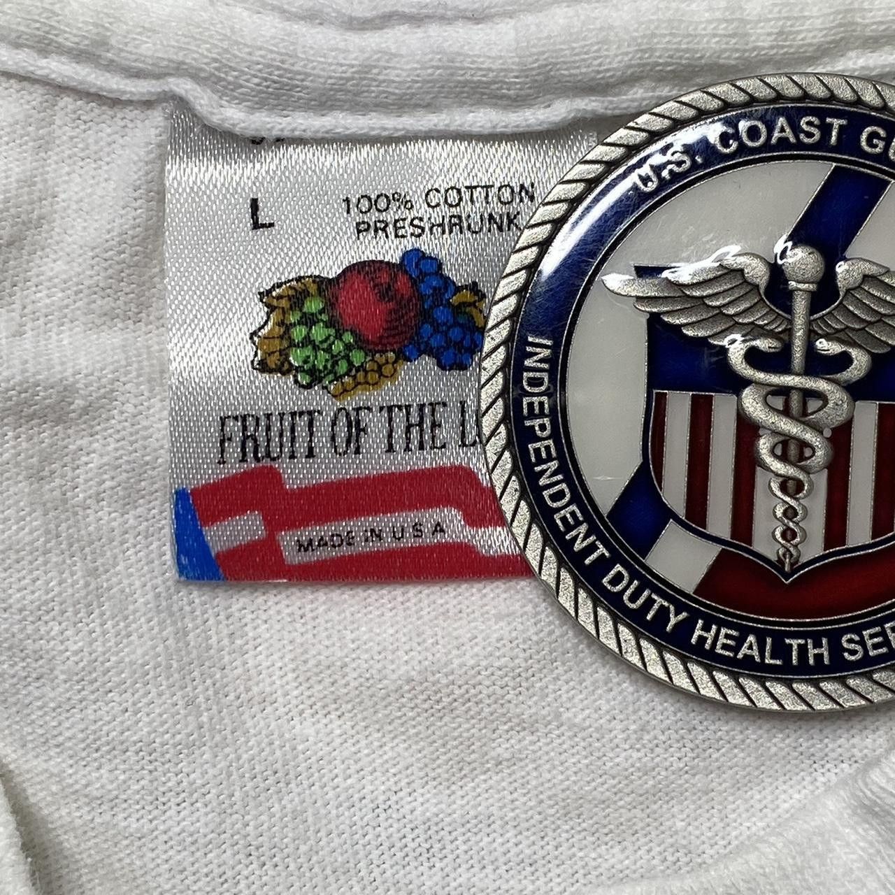 Fruit Of The Loom Vintage Hawaii White Art Beach Tee Size Large Size US L / EU 52-54 / 3 - 4 Thumbnail