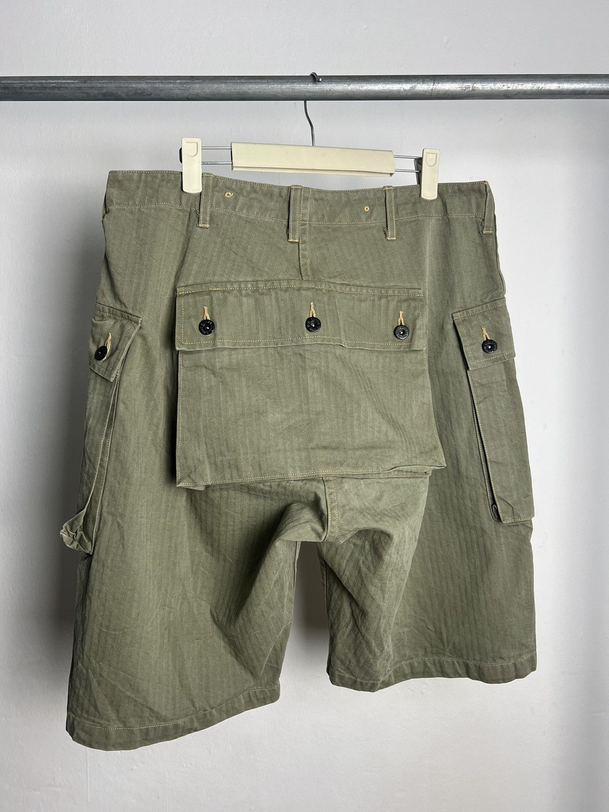 Buzz Rickson's × Toyo Enterprises × Vintage BuzzRicksons US Marine Corps HBT Shorts Size US 34 / EU 50 - 3 Thumbnail
