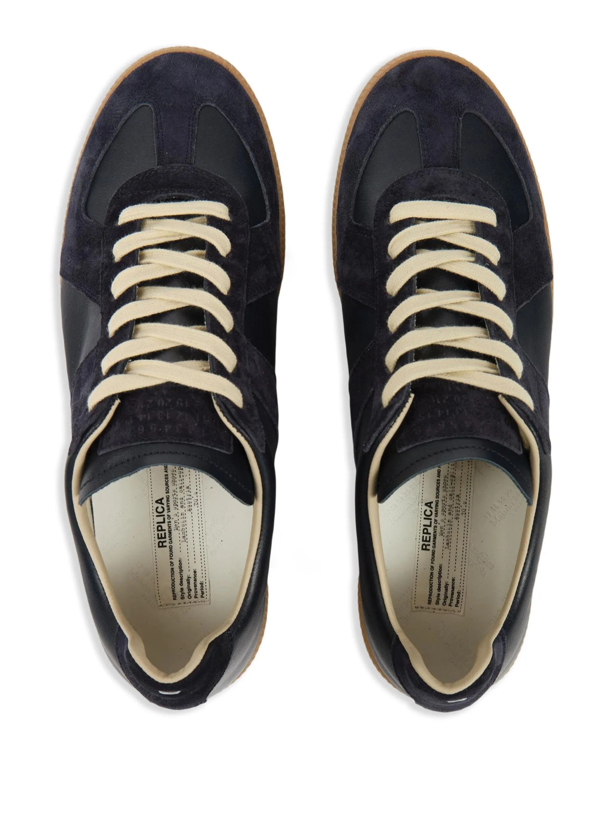 Maison Margiela o1w1db10526 Replica Low-Top Sneakers in Navy Blue Size US 11 / EU 44 - 4 Thumbnail