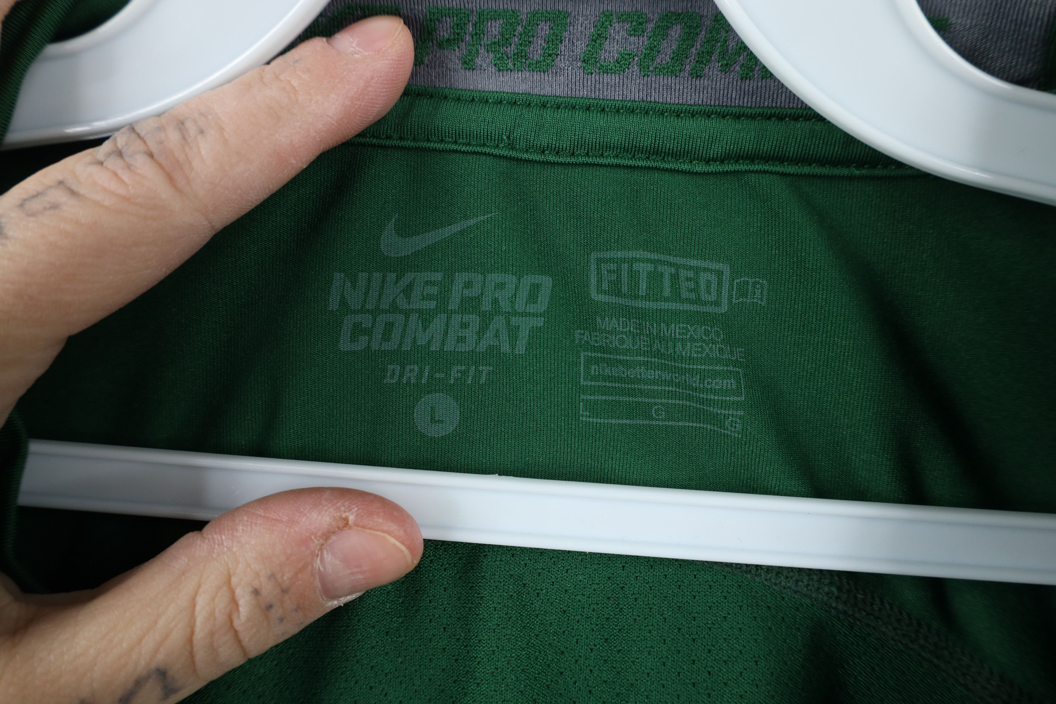 Vintage Vintage Pro Combat Compression Gym Training T-Shirt Green Size US L / EU 52-54 / 3 - 6 Thumbnail
