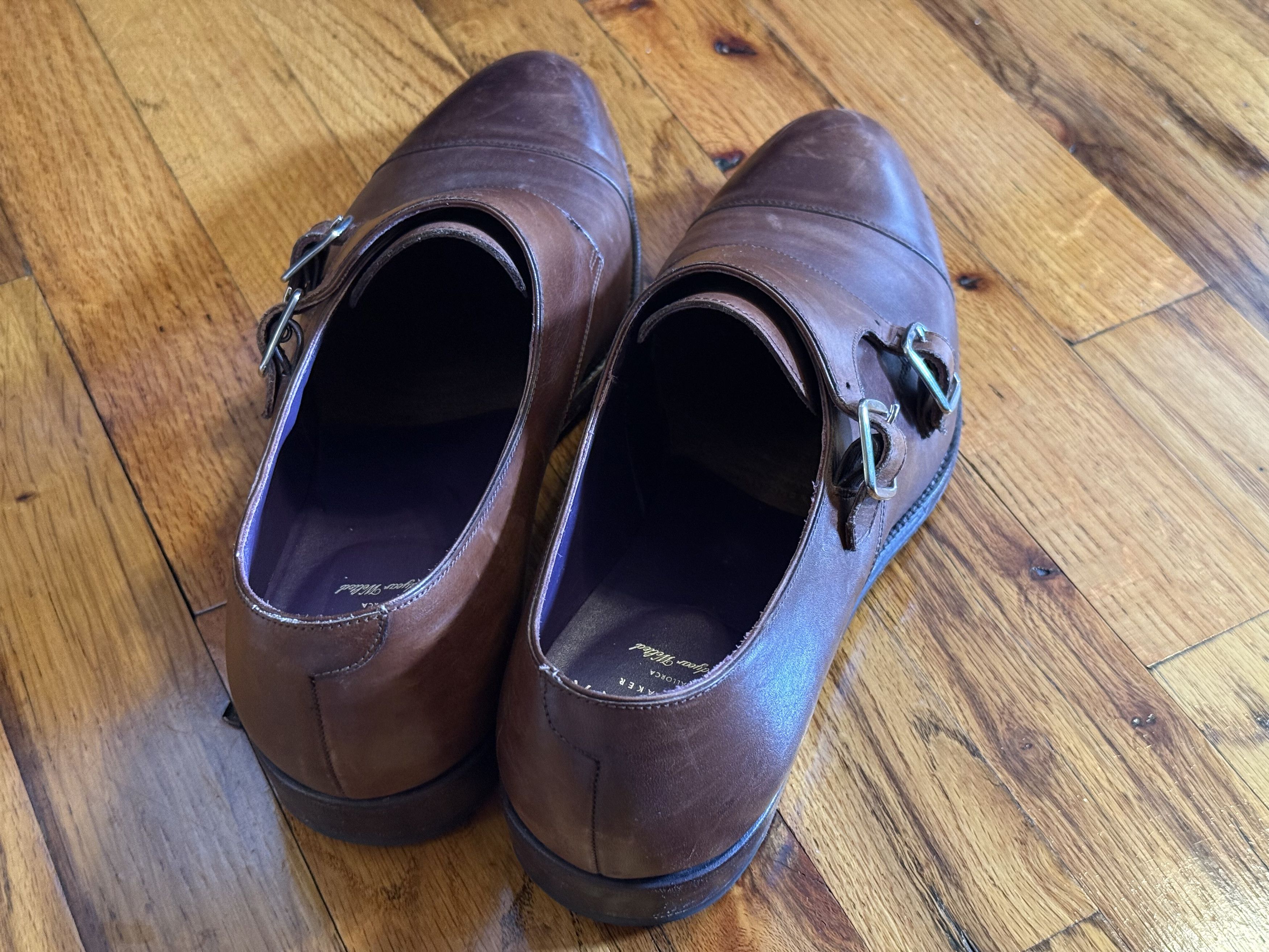 Carmina Carmina Double Monk Straps - Brown (8.5 UK / 9.5 US) Size US 9.5 / EU 42-43 - 3 Thumbnail