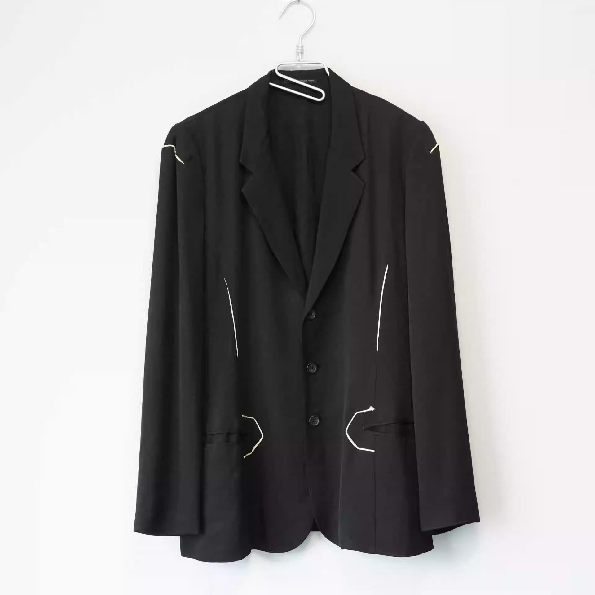 Yohji Yamamoto Yohji Yamamoto 1997SS White Line Jacket-2505 Size US M / EU 48-50 / 2 - 1 Thumbnail