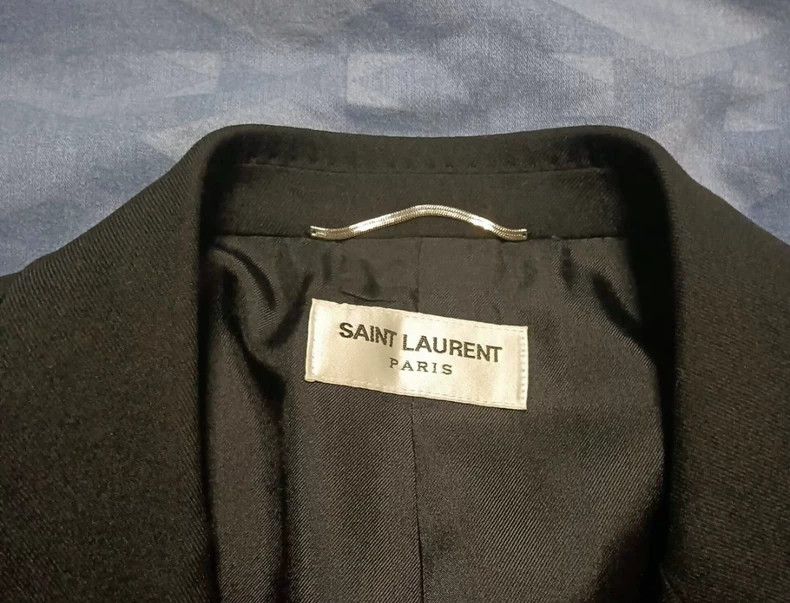 Saint Laurent Paris Saint Laurent Paris Black smoking blazer Size 48R - 4 Thumbnail