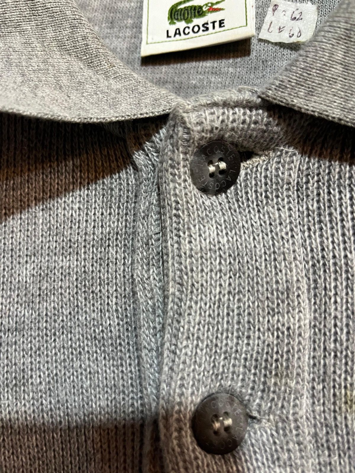Lacoste × Vintage Rare polo knitwear lacoste vintage half button Size US L / EU 52-54 / 3 - 5 Thumbnail
