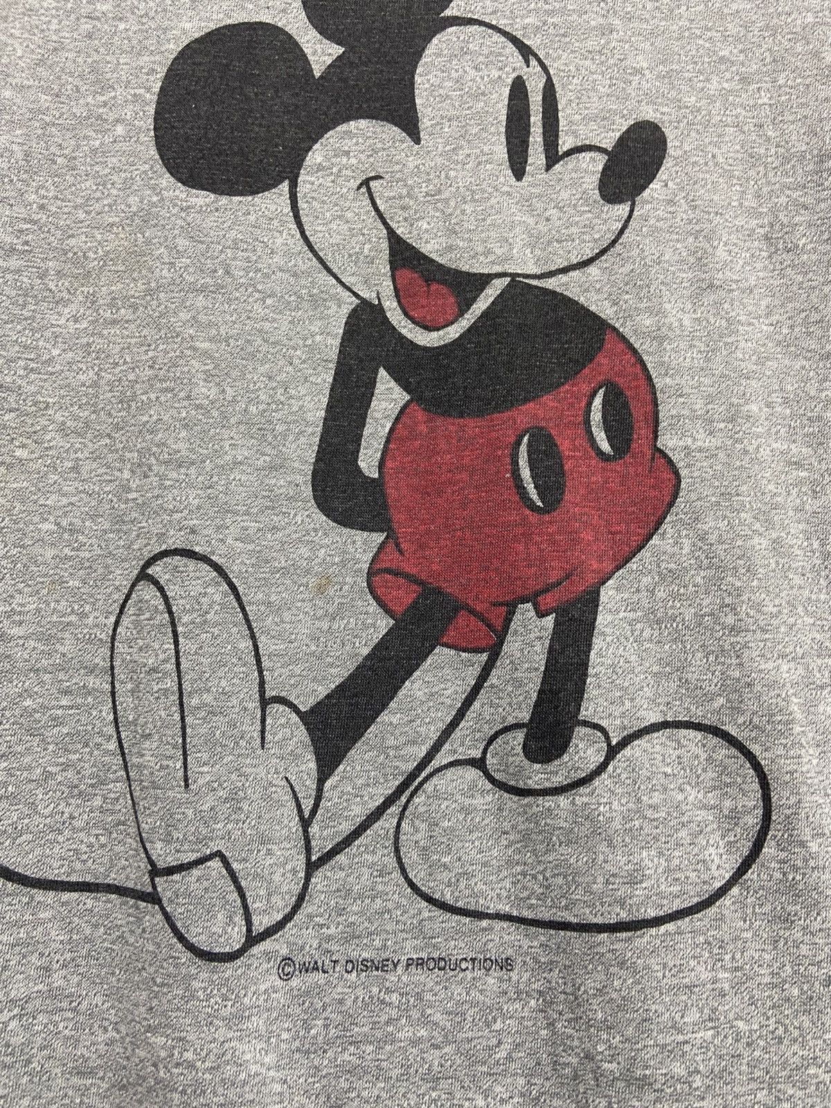 Vintage 80s Mickey Mouse Walt Disney Cartoon Ringer Tee Size US L / EU 52-54 / 3 - 8 Thumbnail