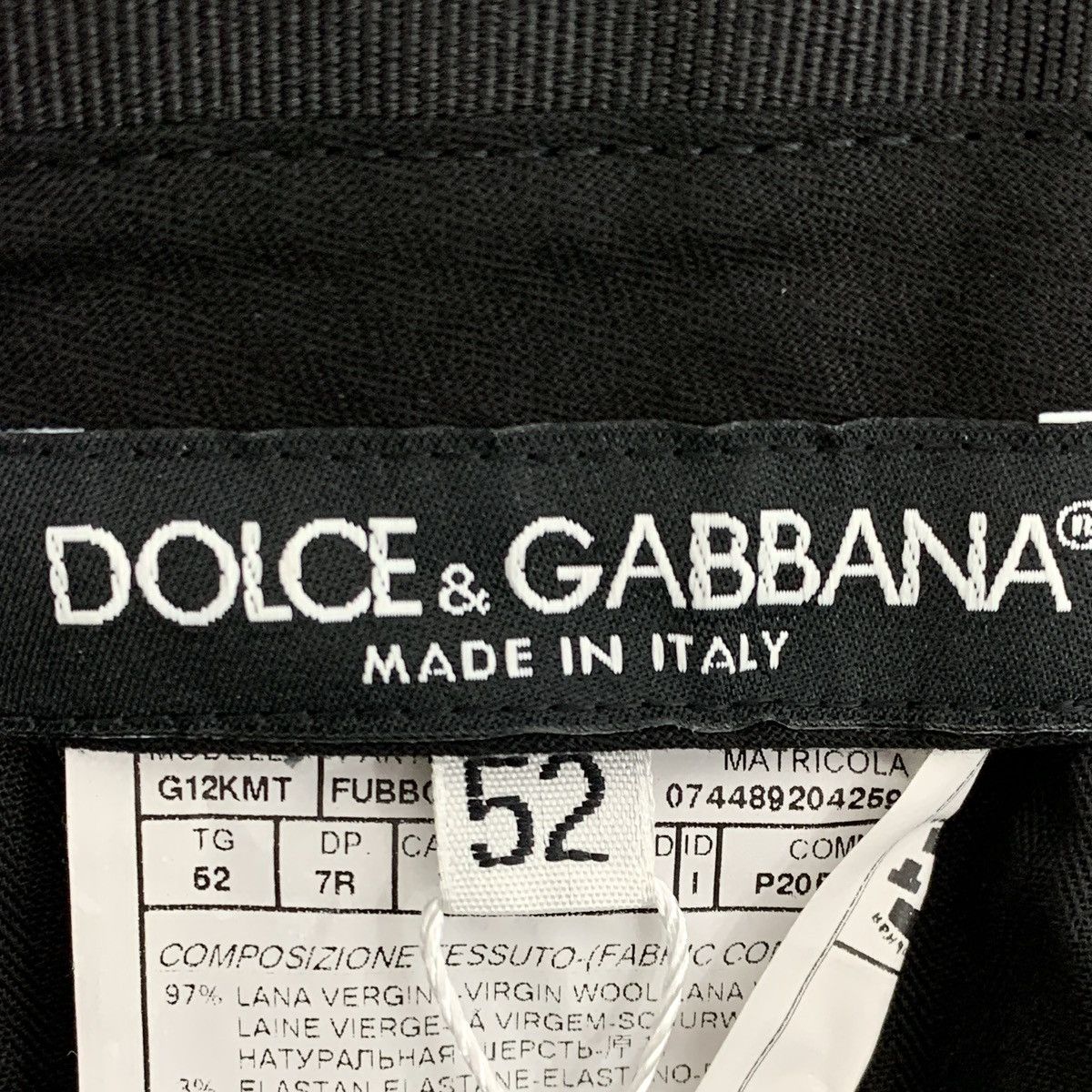 Dolce & Gabbana Dolce Gabbana Black Wool Casual Suit Trousers K26WX Size US 36 / EU 52 - 5 Thumbnail
