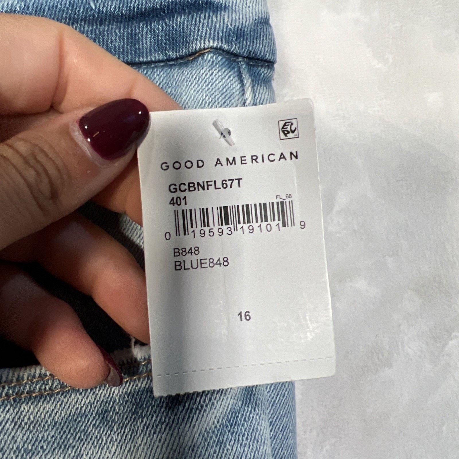Good American NWT Good American Good Classic High Rise Crossover Size 38" / US 16 / IT 52 - 4 Thumbnail