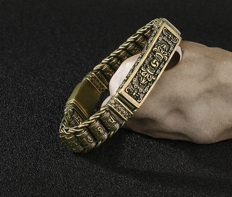 Handmade Multiplier Vajra Six Words Chains Bracelets Size ONE SIZE - 4 Thumbnail