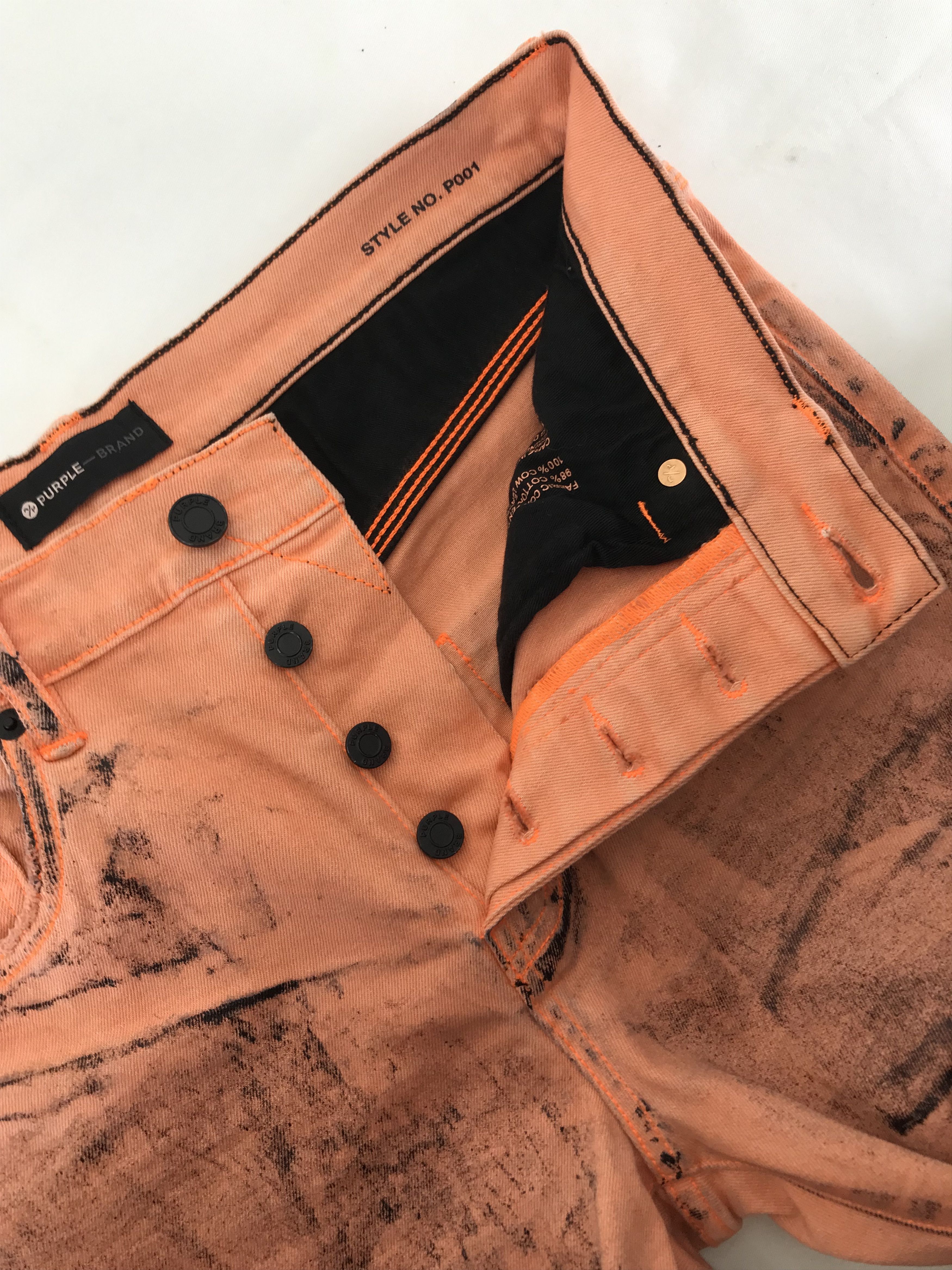 Purple Brand Purple Brand Waxed Jeans Size US 31 - 9 Thumbnail