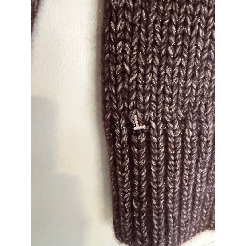 Lafayette 148 Lafayette 148 - Shimmer Knit Cashmere Turtleneck Sweater XS Size XS / US 0-2 / IT 36-38 - 3 Thumbnail