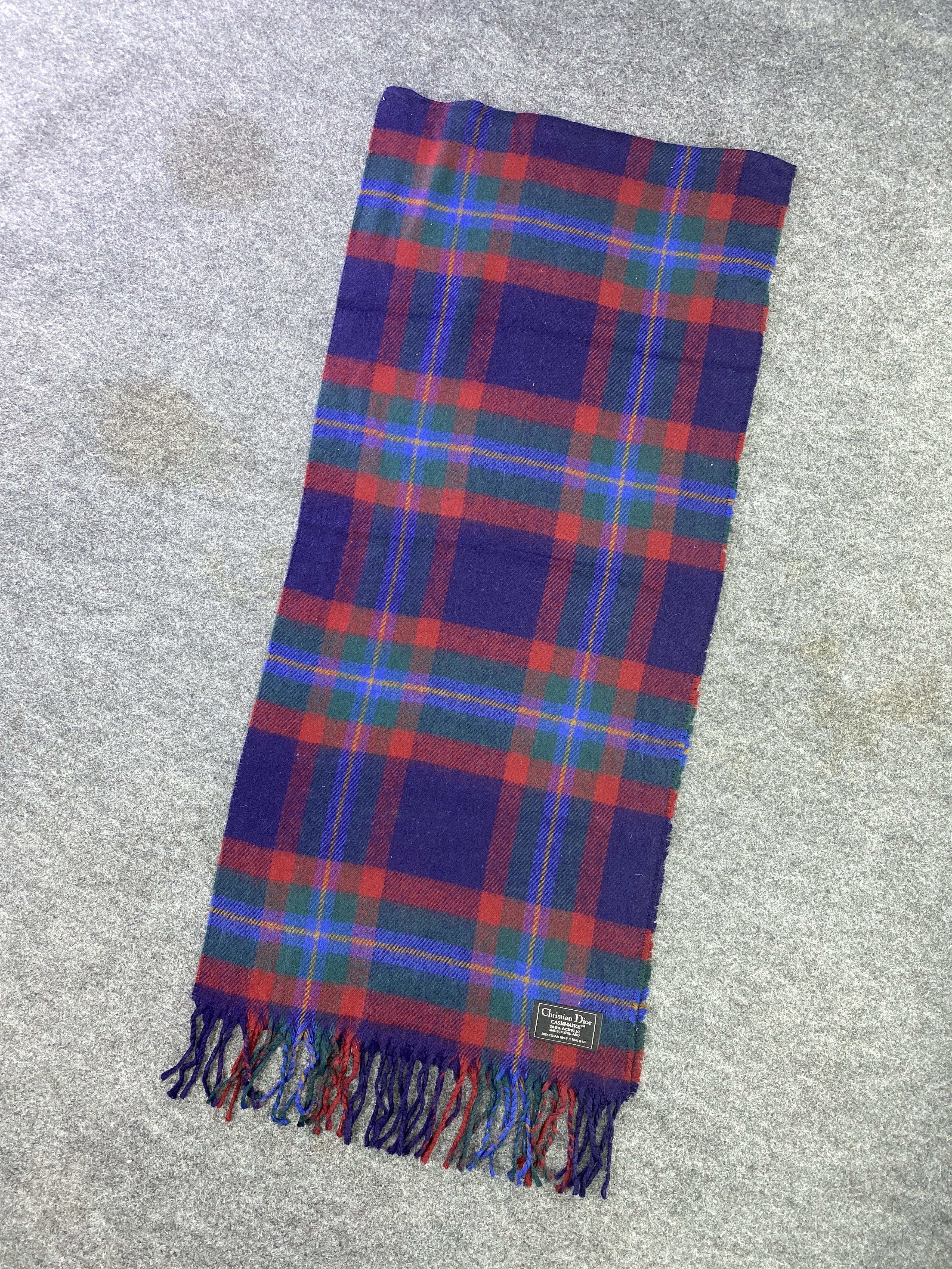 Christian Dior Monsieur Christian Dior Cashmaire Scarf / Muffler / Neckwear -T482 Size ONE SIZE - 2 Thumbnail