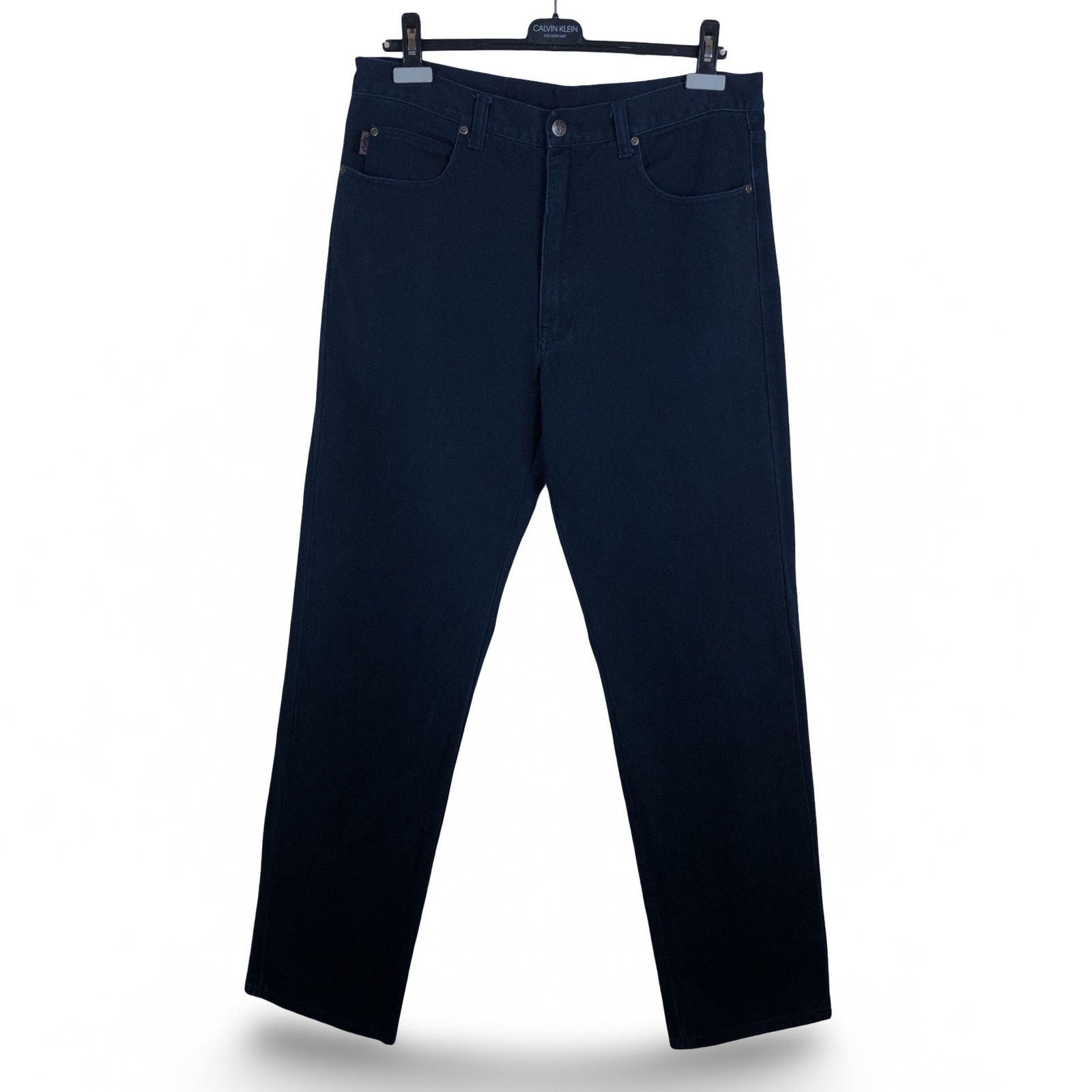 Yves Saint Laurent Vintage Yves Saint Laurent Baggy Jeans YSL Logo 36 Navy Size US 36 / EU 52 - 2 Thumbnail