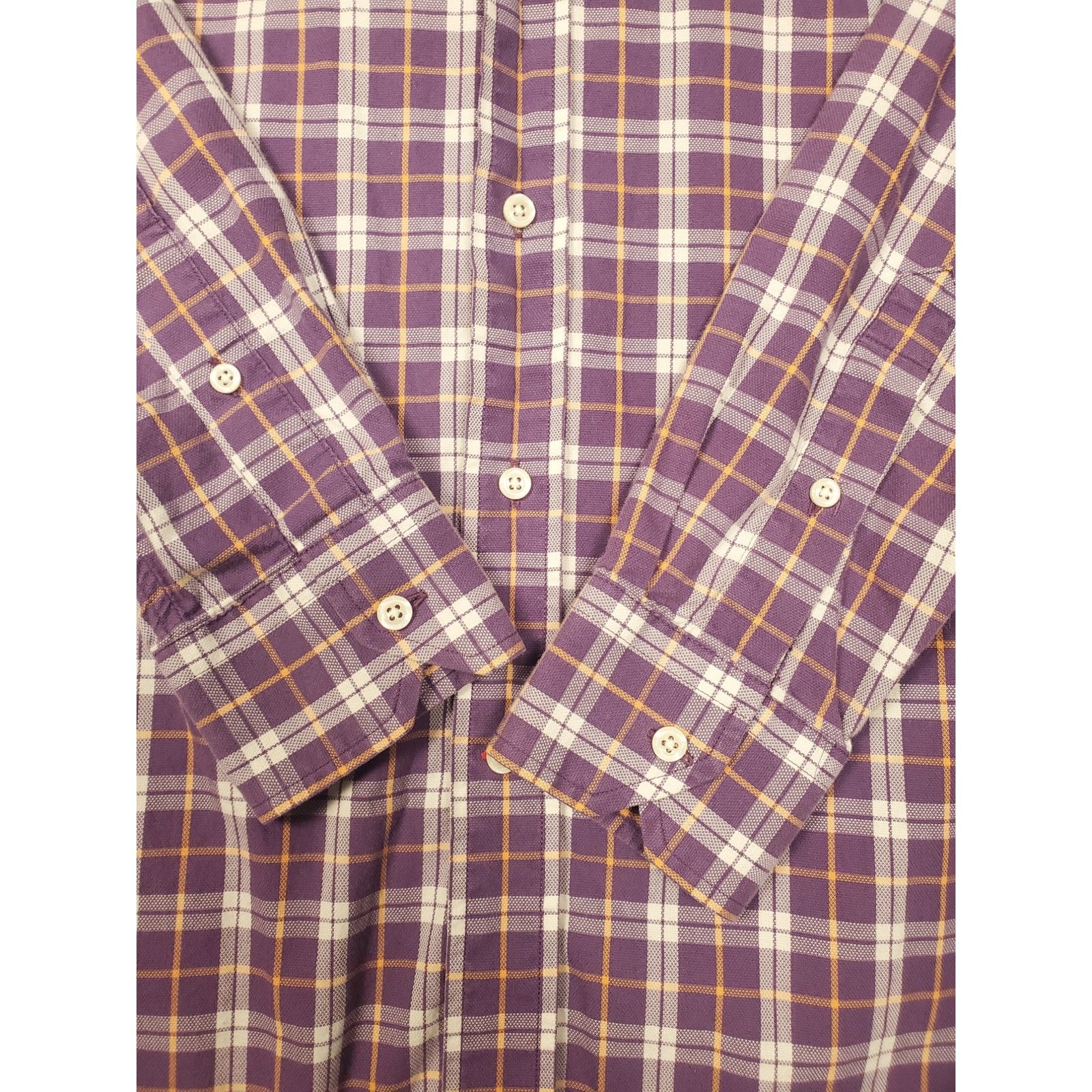 Cremieux Cremieux Classics Men's Large Purple Plaid Button Down Shirt Size US L / EU 52-54 / 3 - 6 Thumbnail
