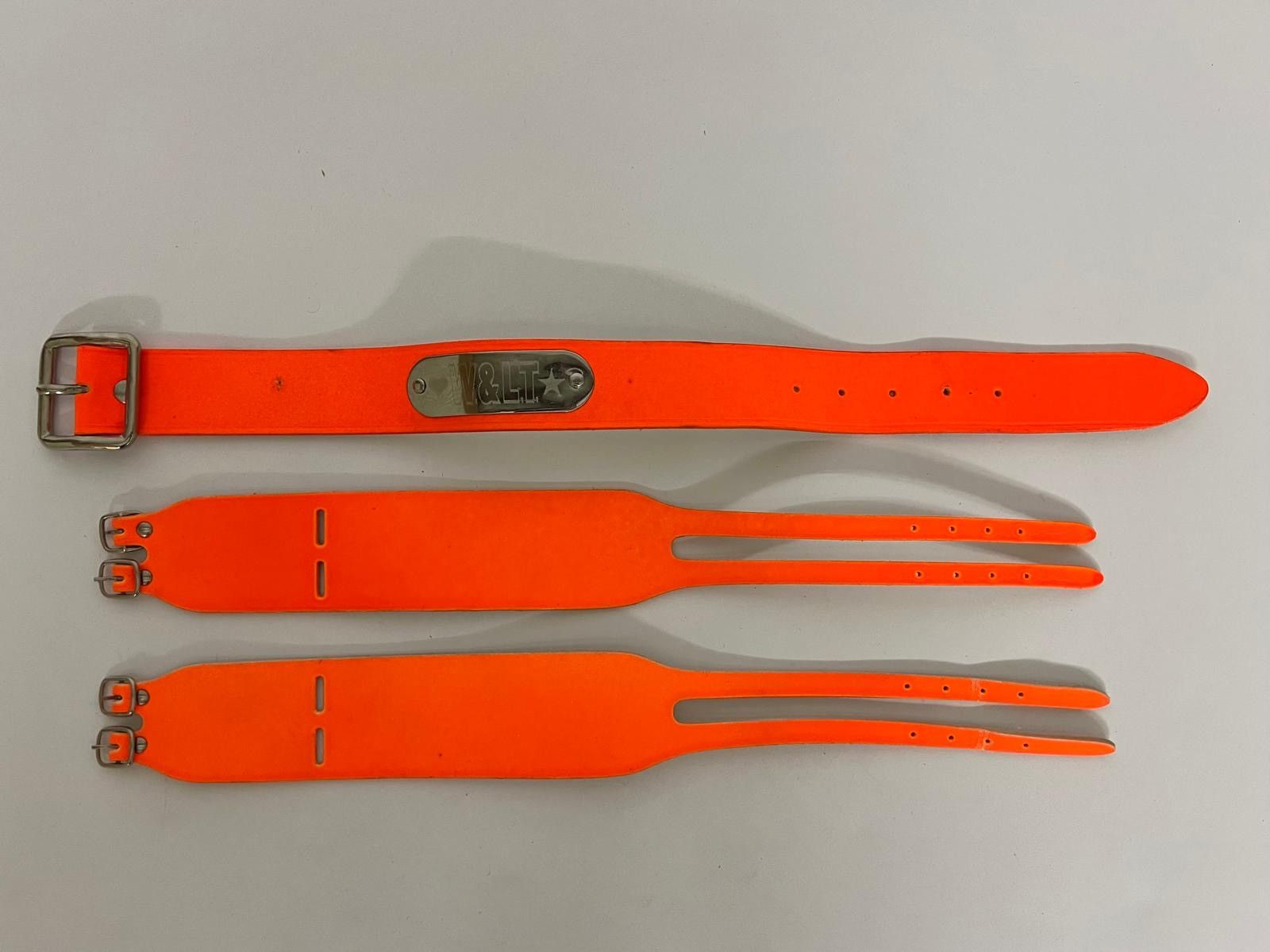 Walter Van Beirendonck 🟠 W&LT Orange Metal Plate Straps — Archive Size ONE SIZE - 3 Thumbnail